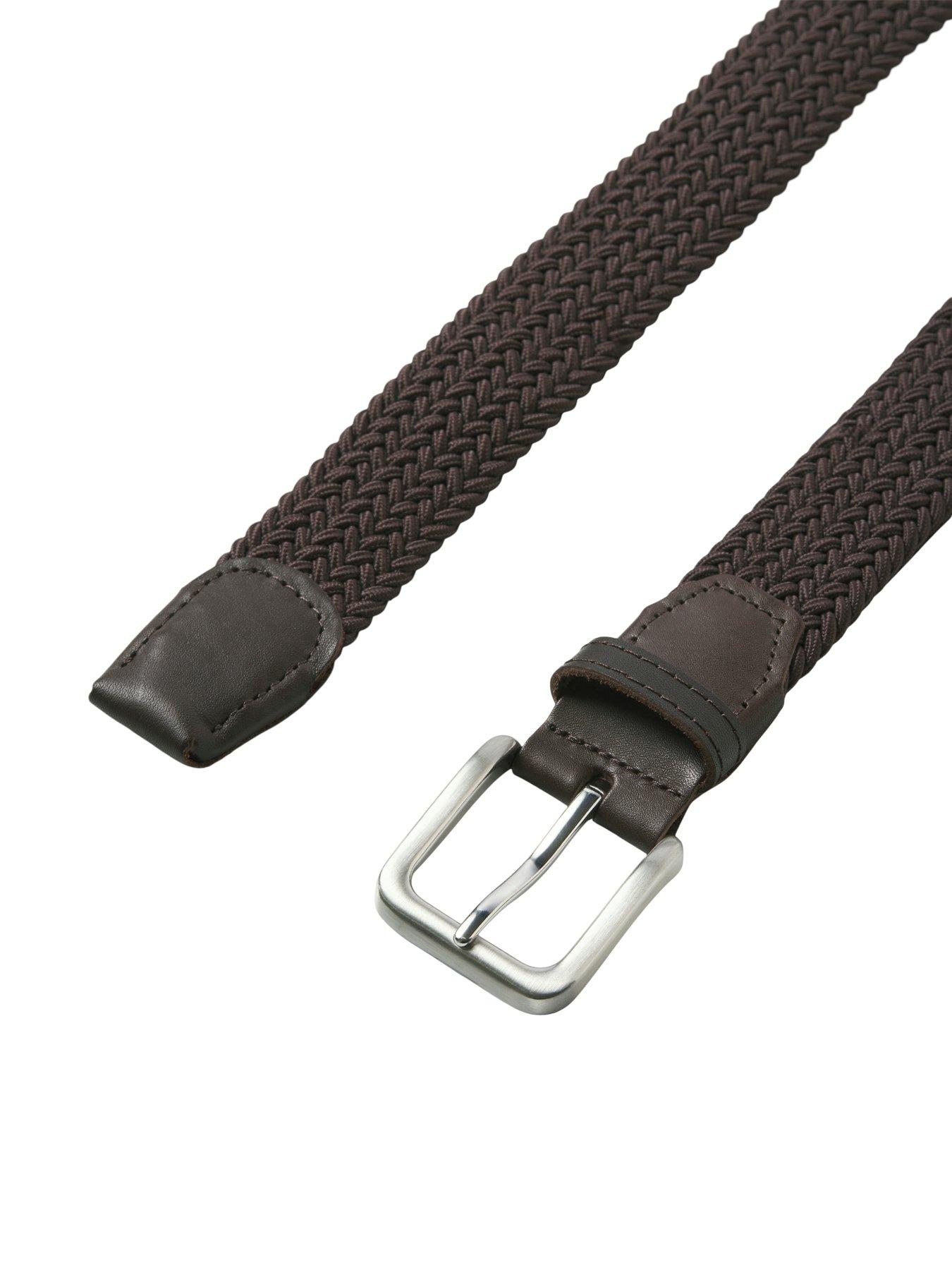 Image 4 of 5 of Jack & Jones Woven Belt - Brown
