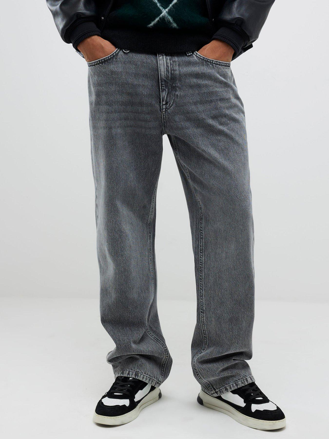 River Island Loose Fit Jeans - Grey