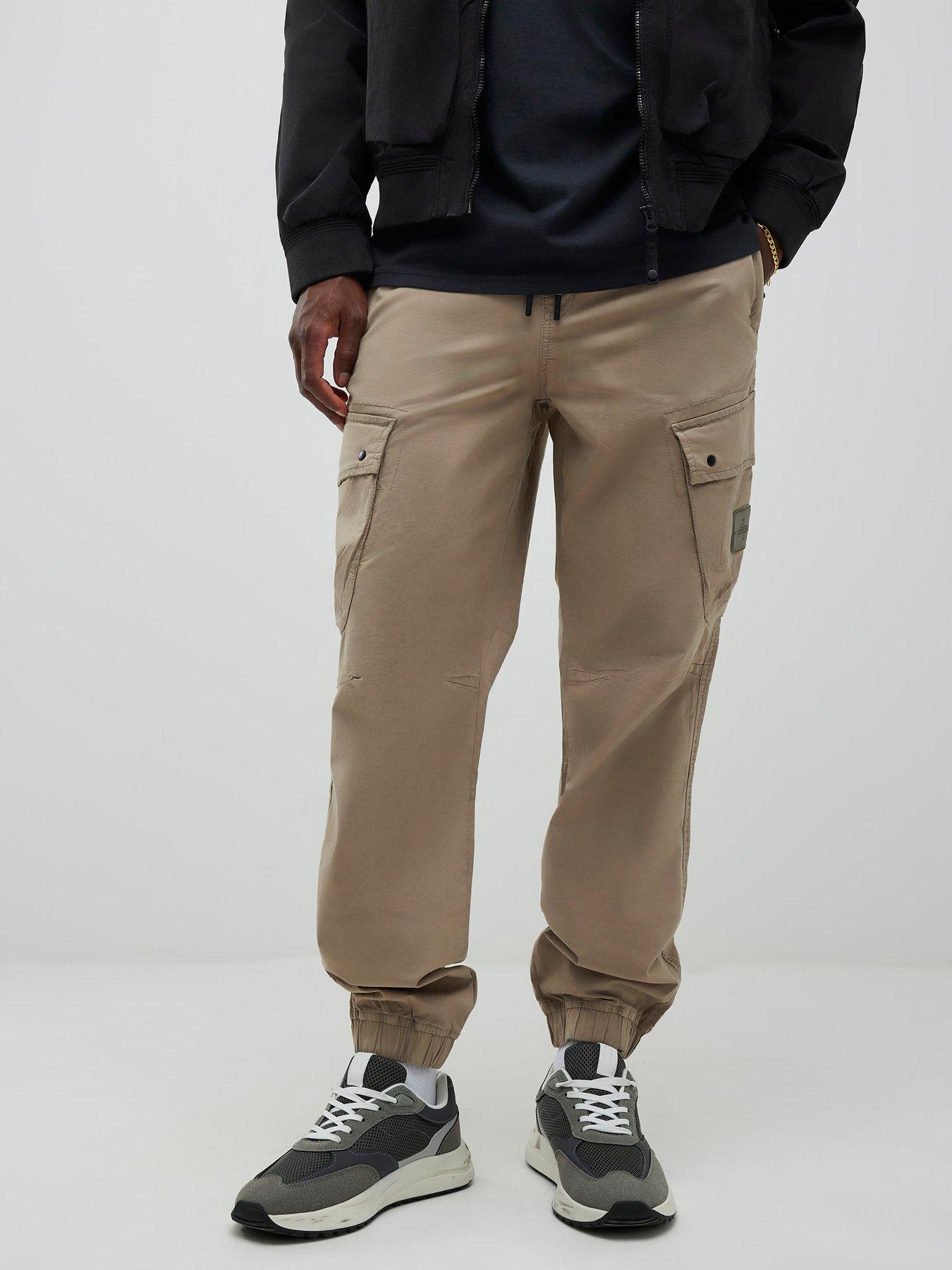 river-island-dixon-regular-cargo-trousers-grey