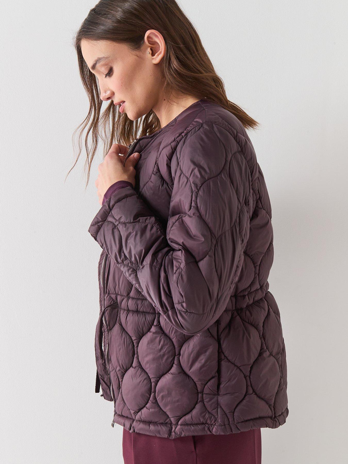 Image 4 of 6 of Only Amara Quilted Jacket - Fudge