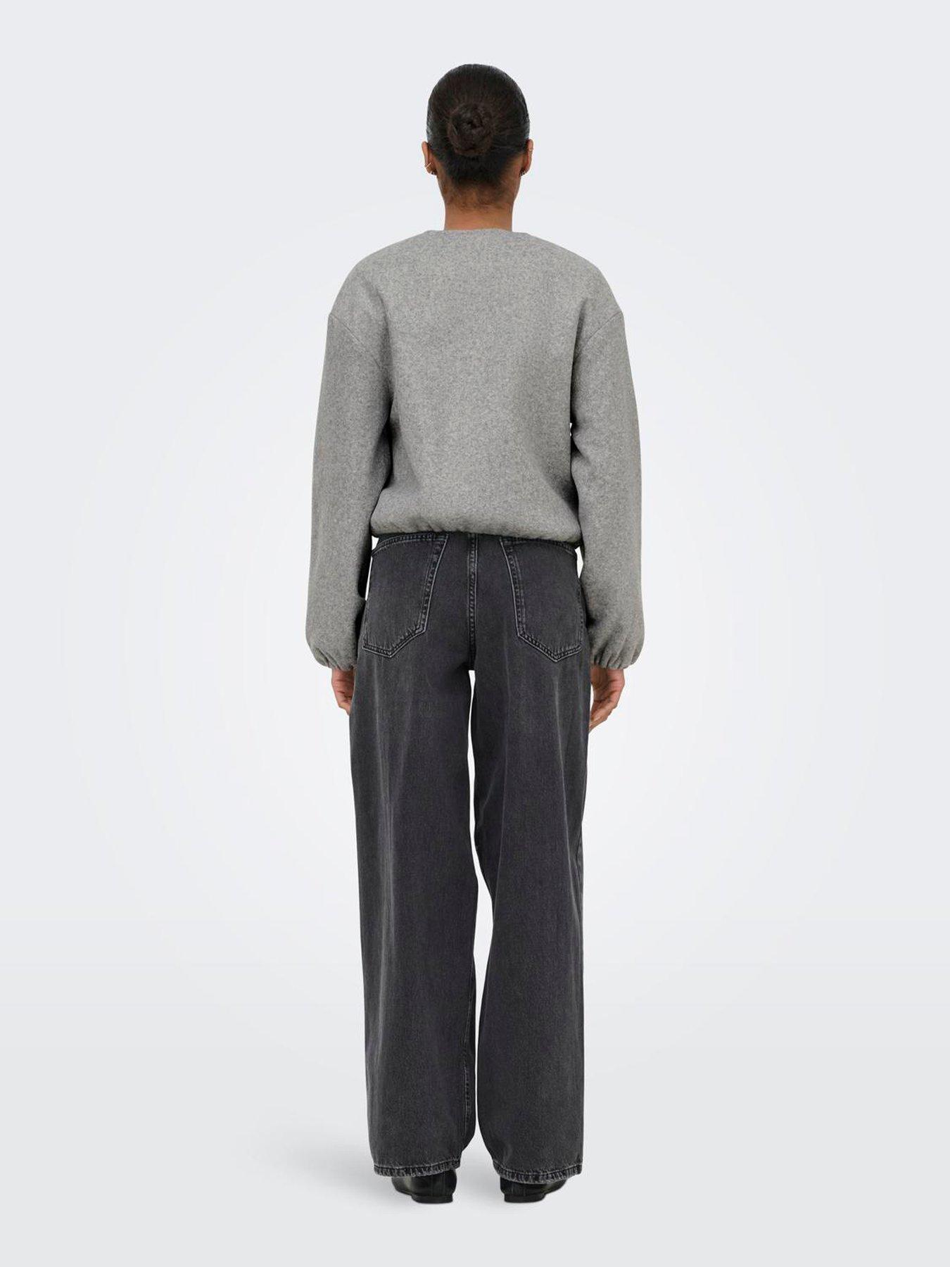 Image 2 of 5 of Only Long Sleeve Balloon Bomber Jacket - Light Grey