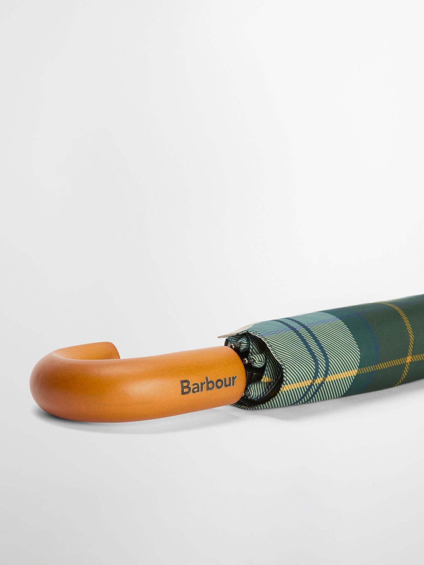 Image 2 of 5 of Barbour Tartan Small Umbrella - Green