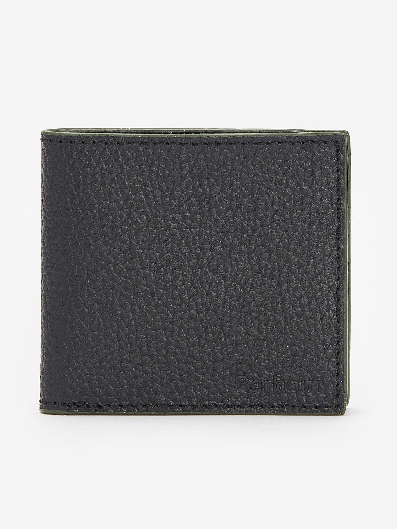 Barbour Barbour Grain Leather Billfold Wallet - Black