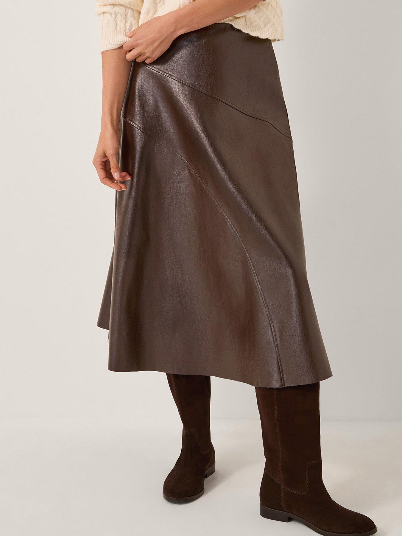 Monsoon Marnie Seam Pu Skirt