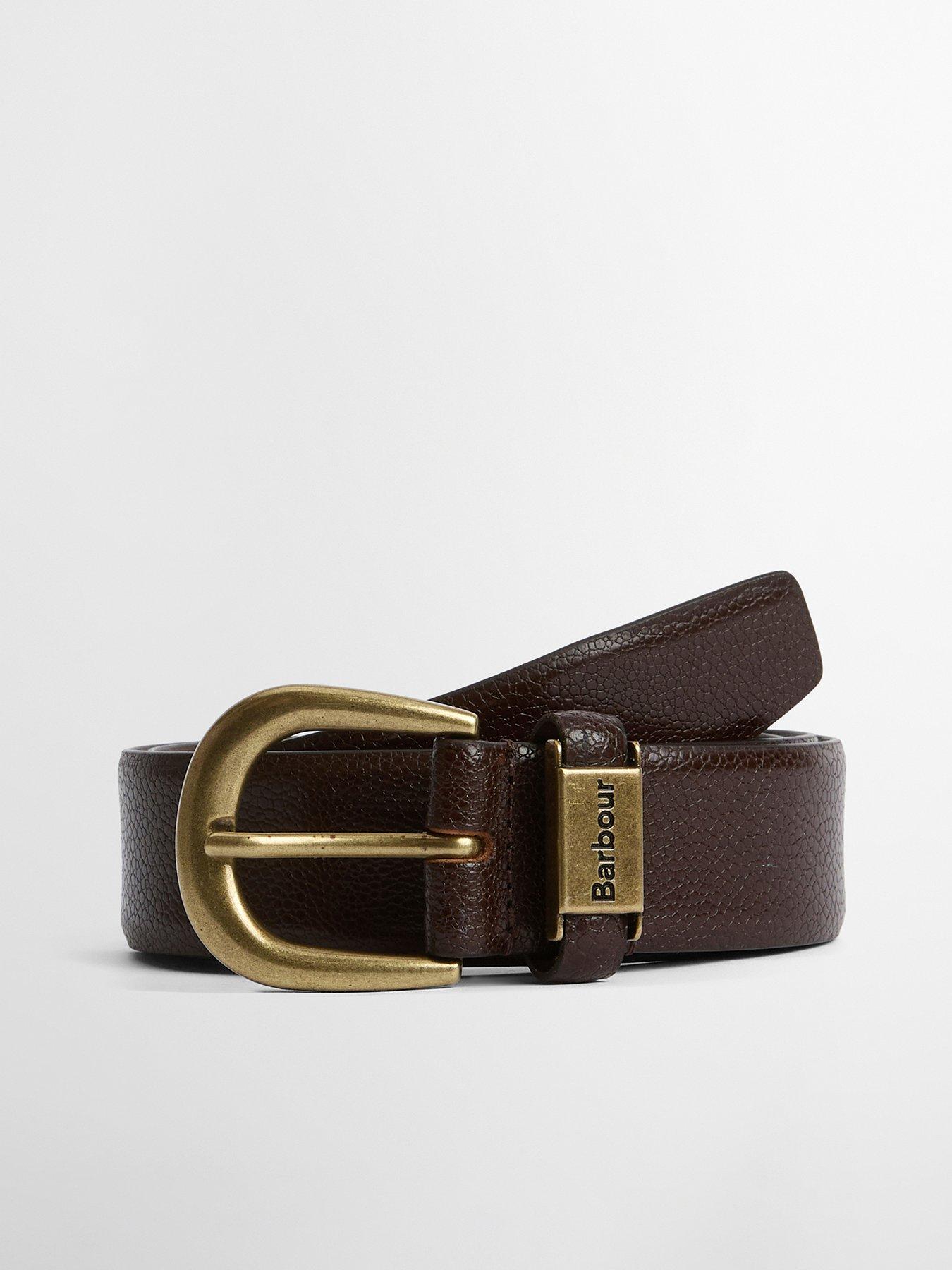 Image 1 of 2 of Barbour Clyde Leather Belt - Brown