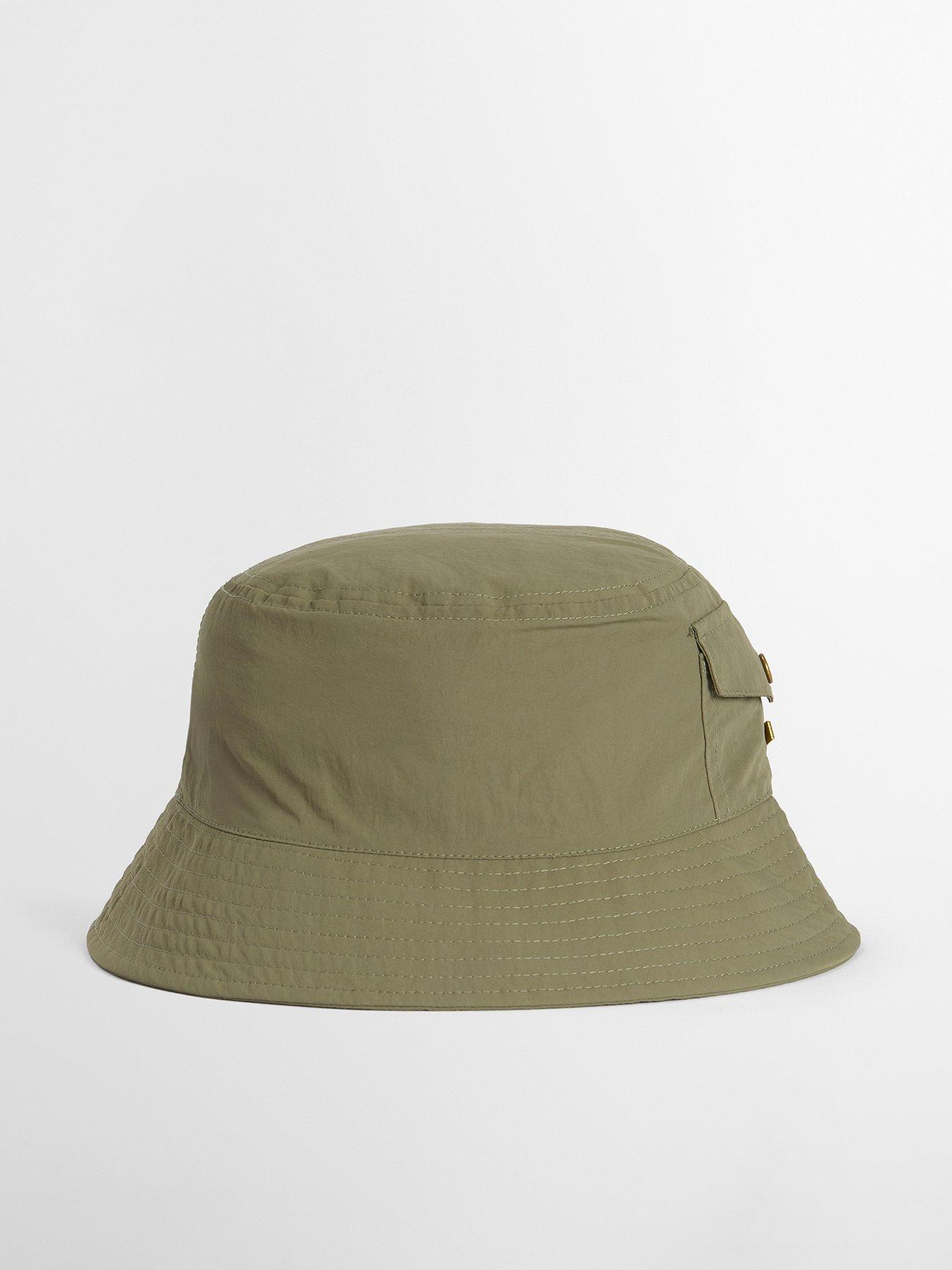 Barbour Tracker Showerproof Bucket Hat - Khaki - Dark Green
