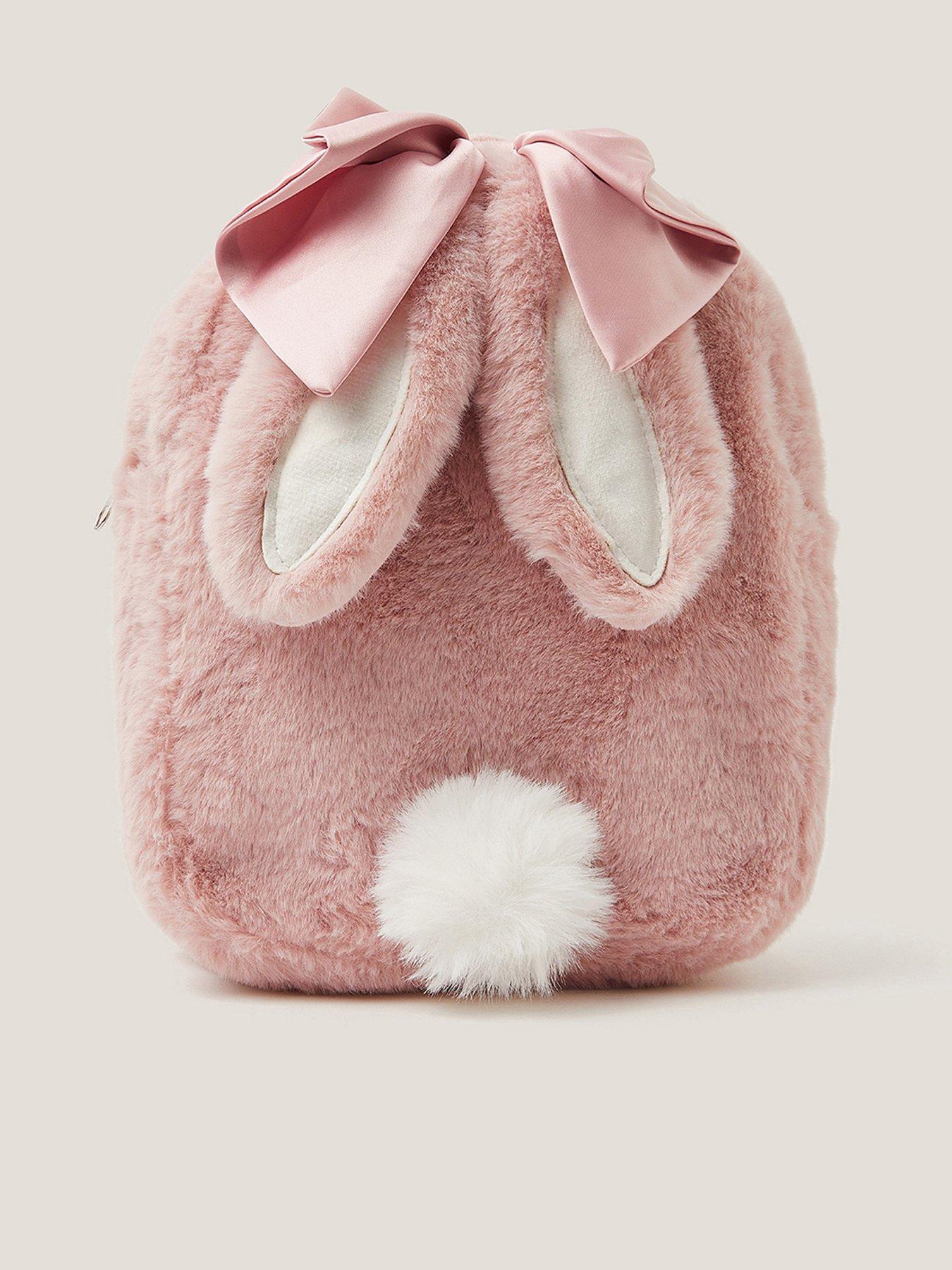 Monsoon Girls Beau Bunny Fluffy Backpack - Pink