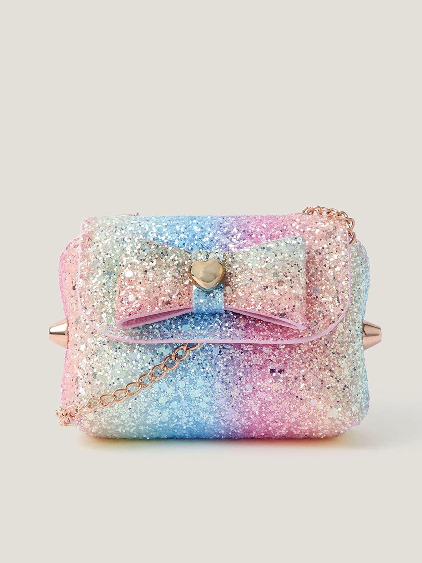 Monsoon Girls Rainbow Super Glitz Mini Bag - Multi