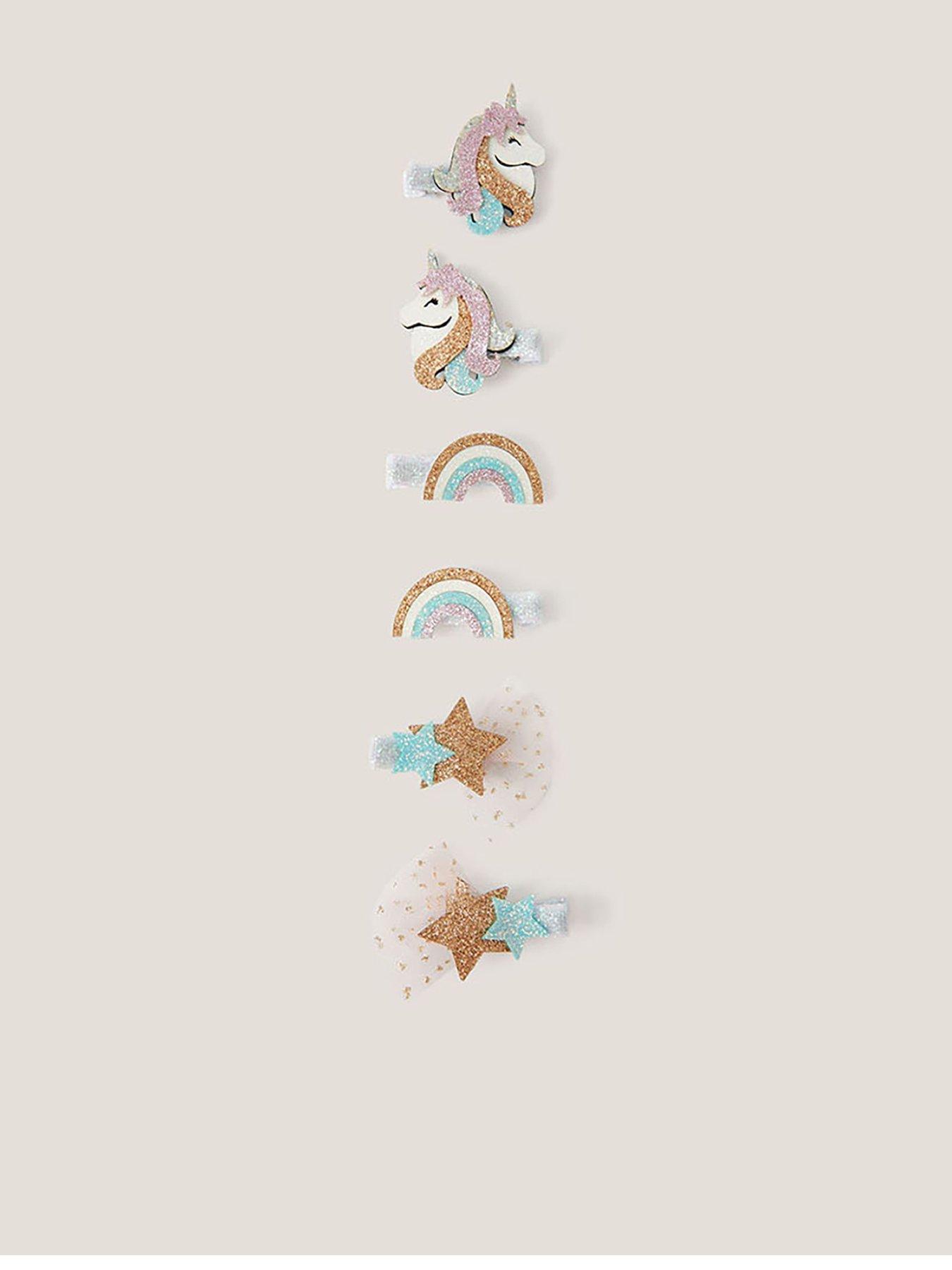 Monsoon Girls 6 Pack Novelty Clips - Multi