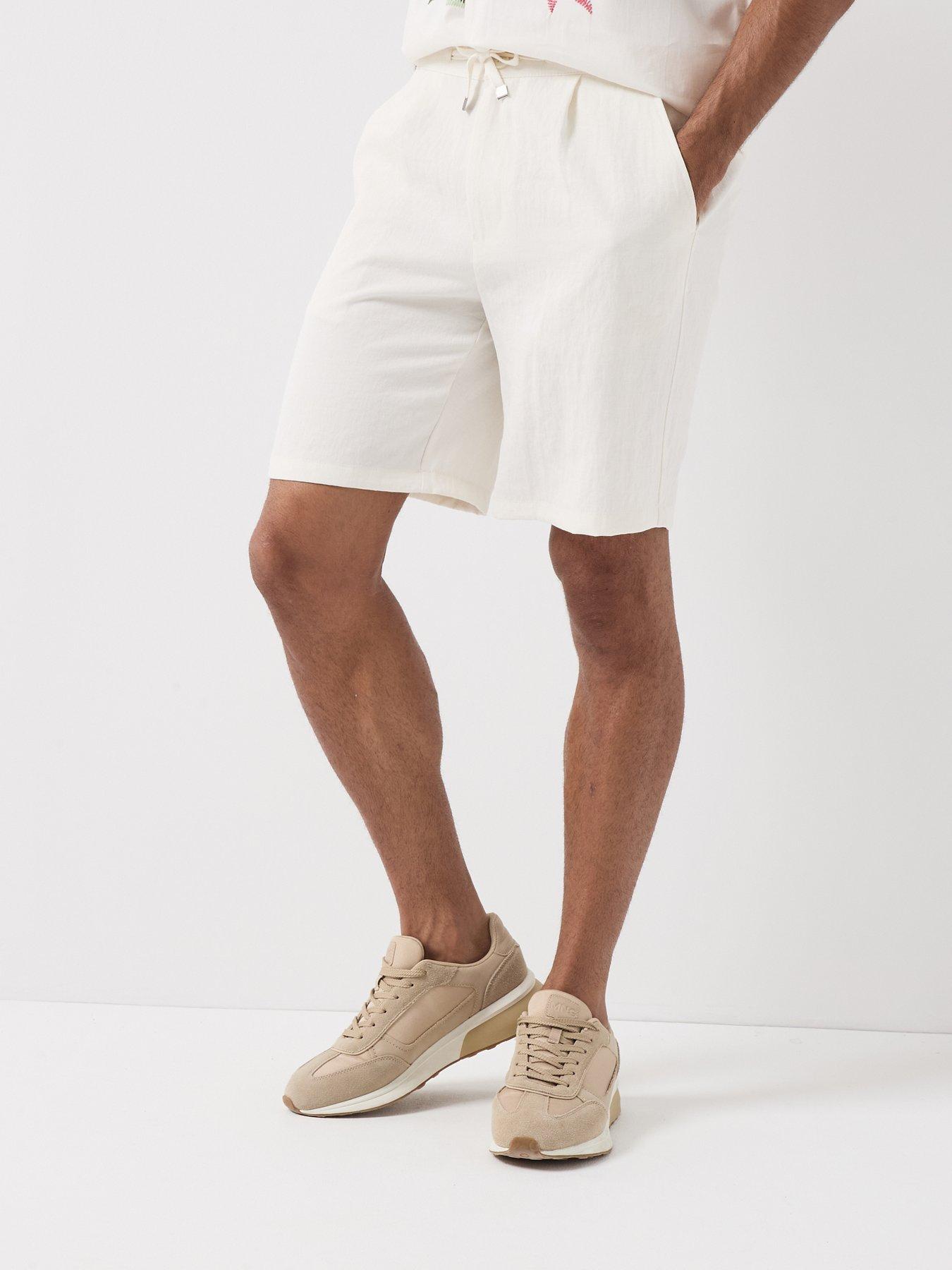 ONLY & SONS Wake Loose Shorts, Egret, Size L, Men