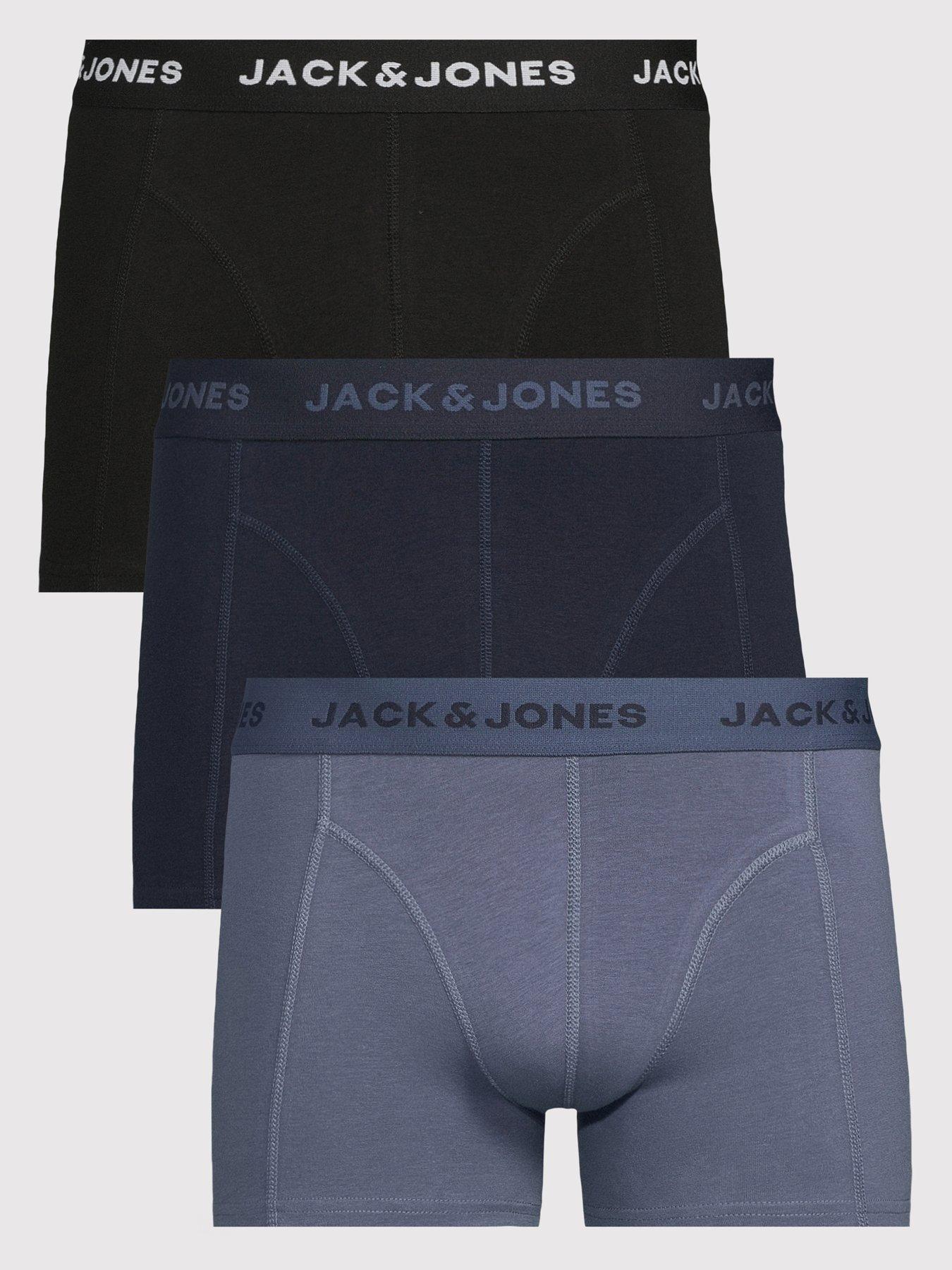 Jack & Jones: Jeremiah Trunks 3 Pack - Navy