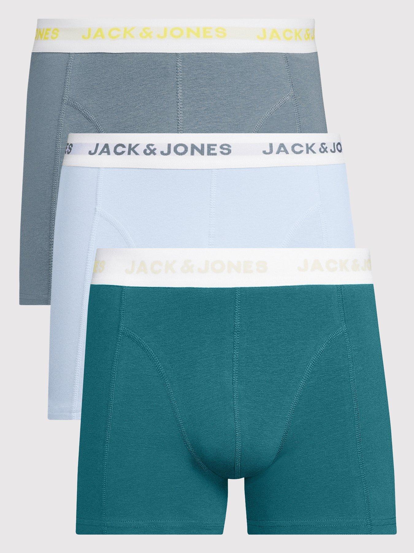 Jack & Jones Dean Trunks 3 Pack, Multi, Size Xl, Men