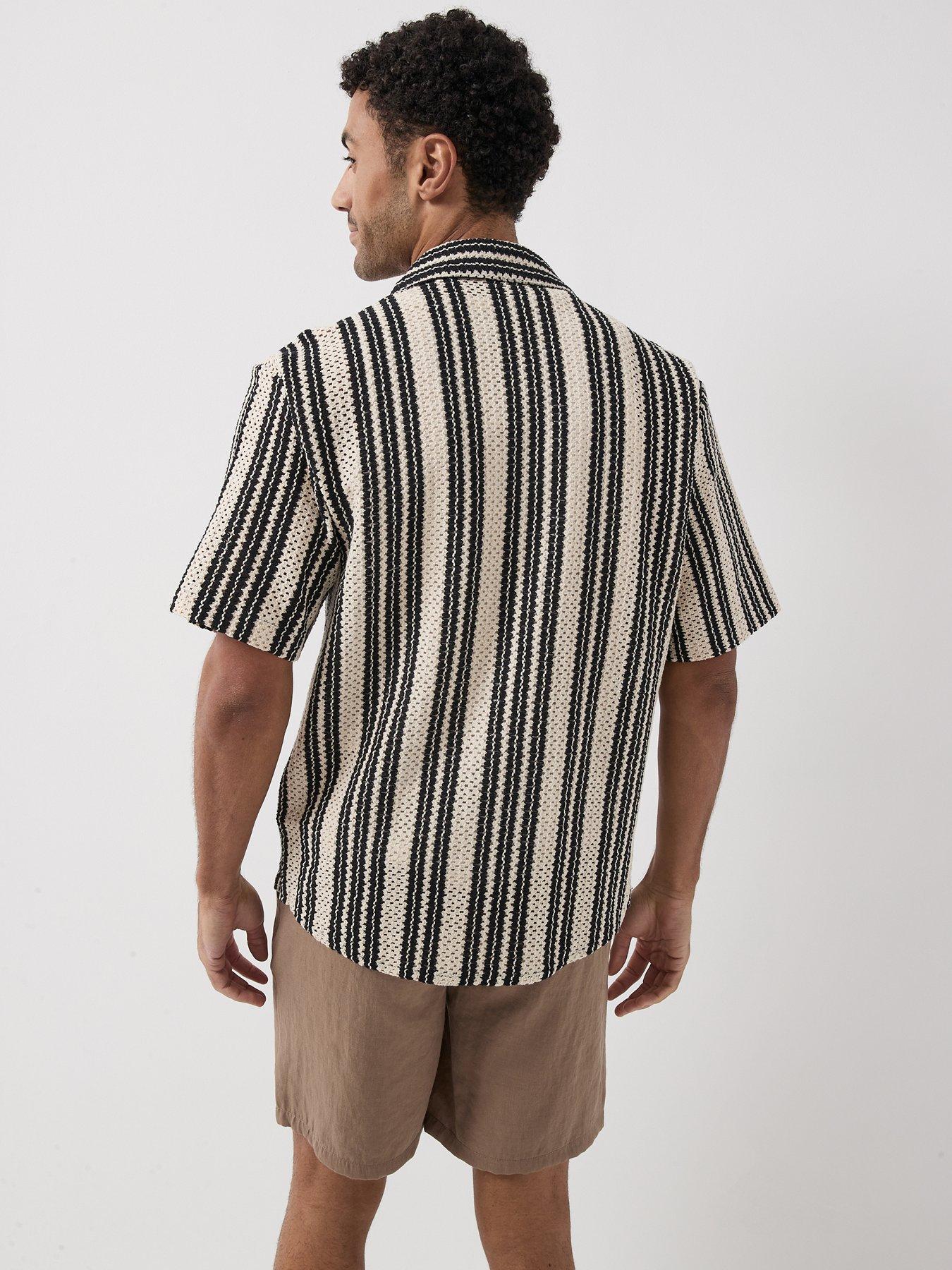 Image 6 of 6 of ONLY & SONS Dani Crochet Short Sleeve Shirt - Cloud Dancer