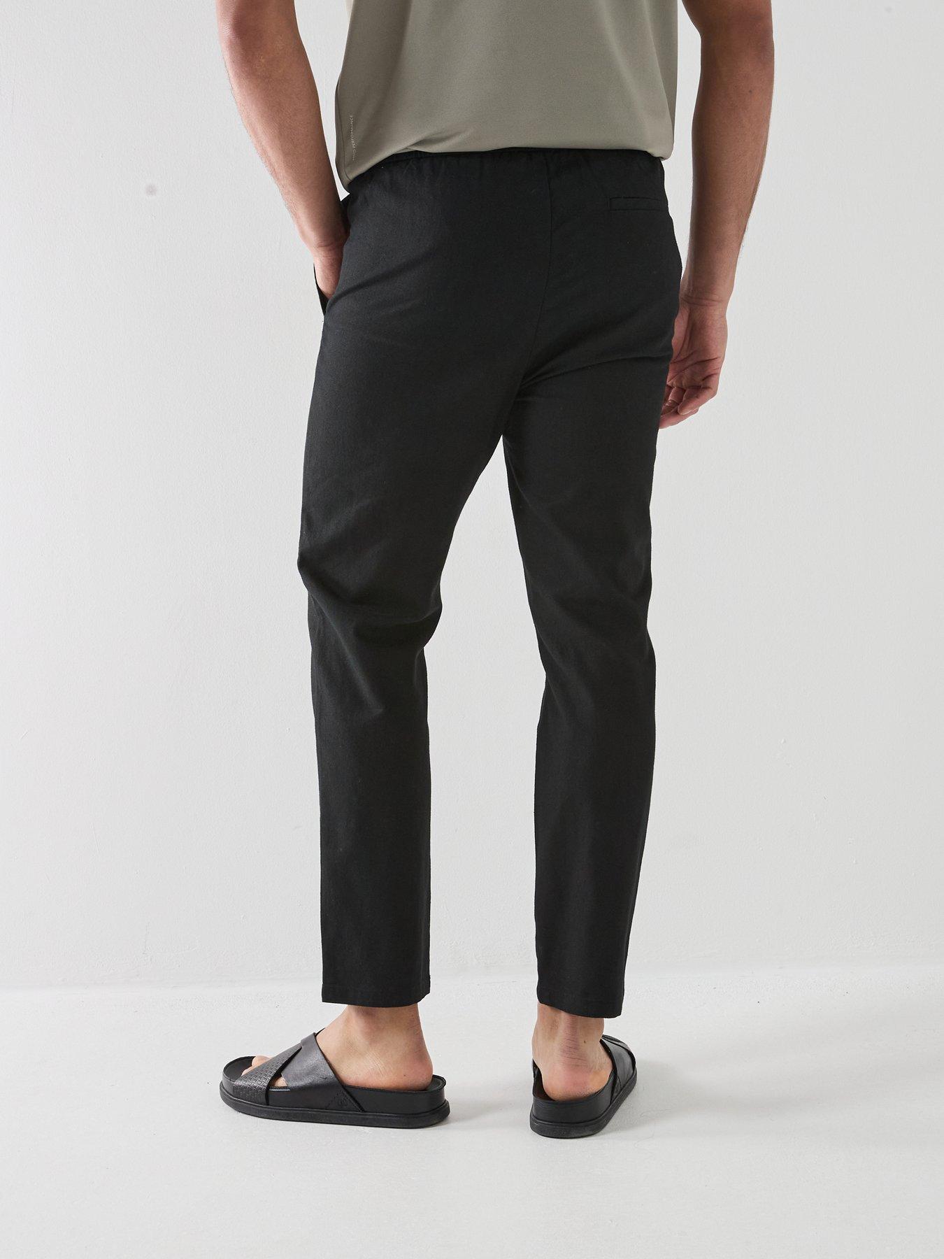 Image 2 of 5 of ONLY & SONS Only &amp; Sons Linus Linen Blend Trousers