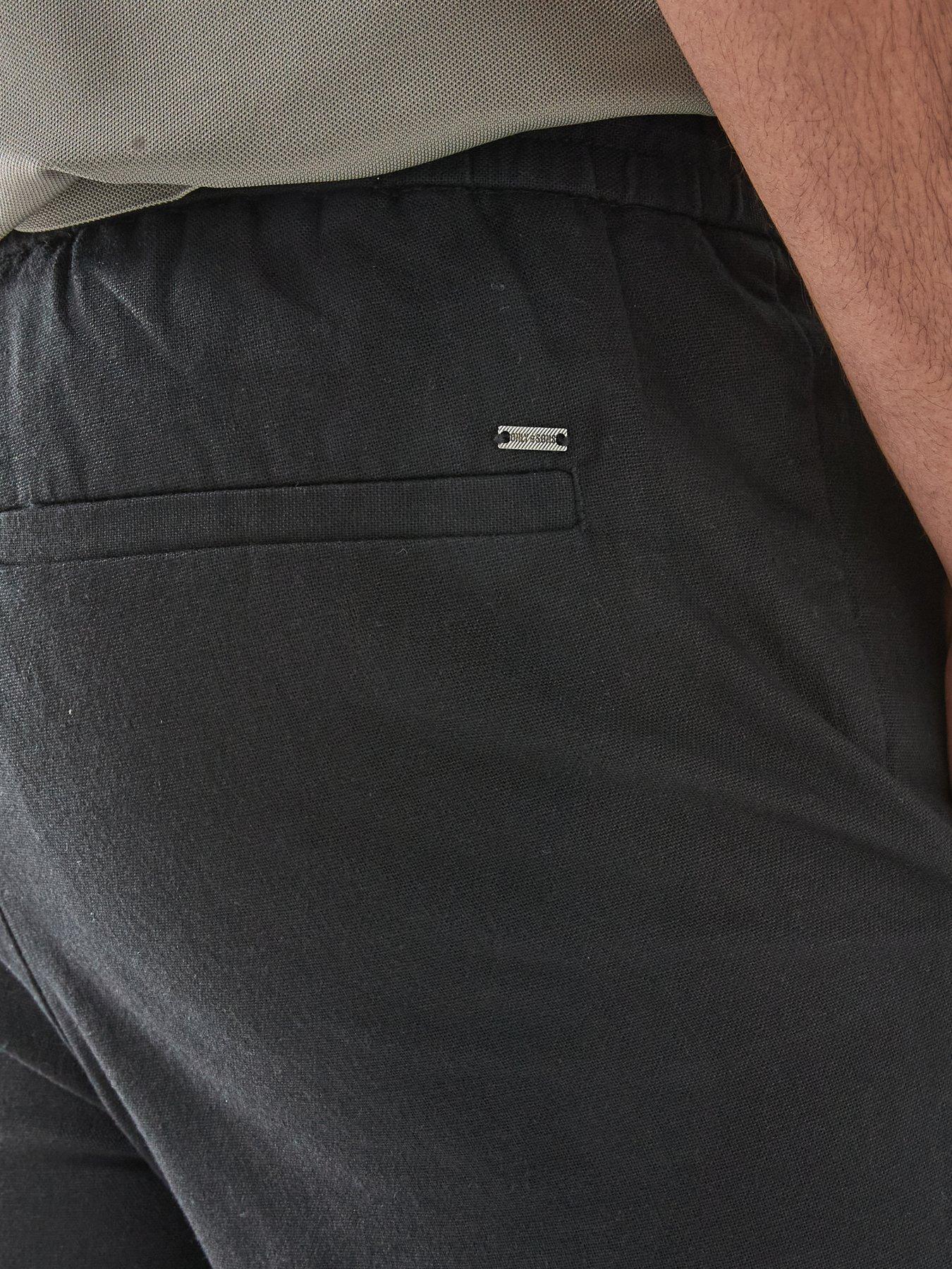 Image 4 of 5 of ONLY & SONS Only &amp; Sons Linus Linen Blend Trousers