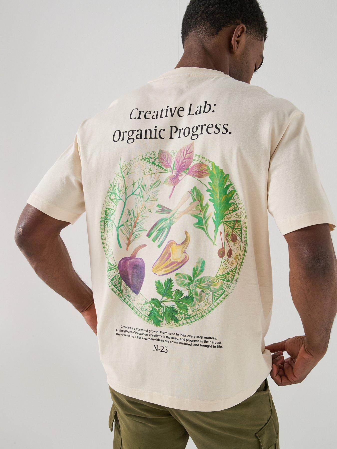 ONLY & SONS Fred Greens T-Shirt - Cream