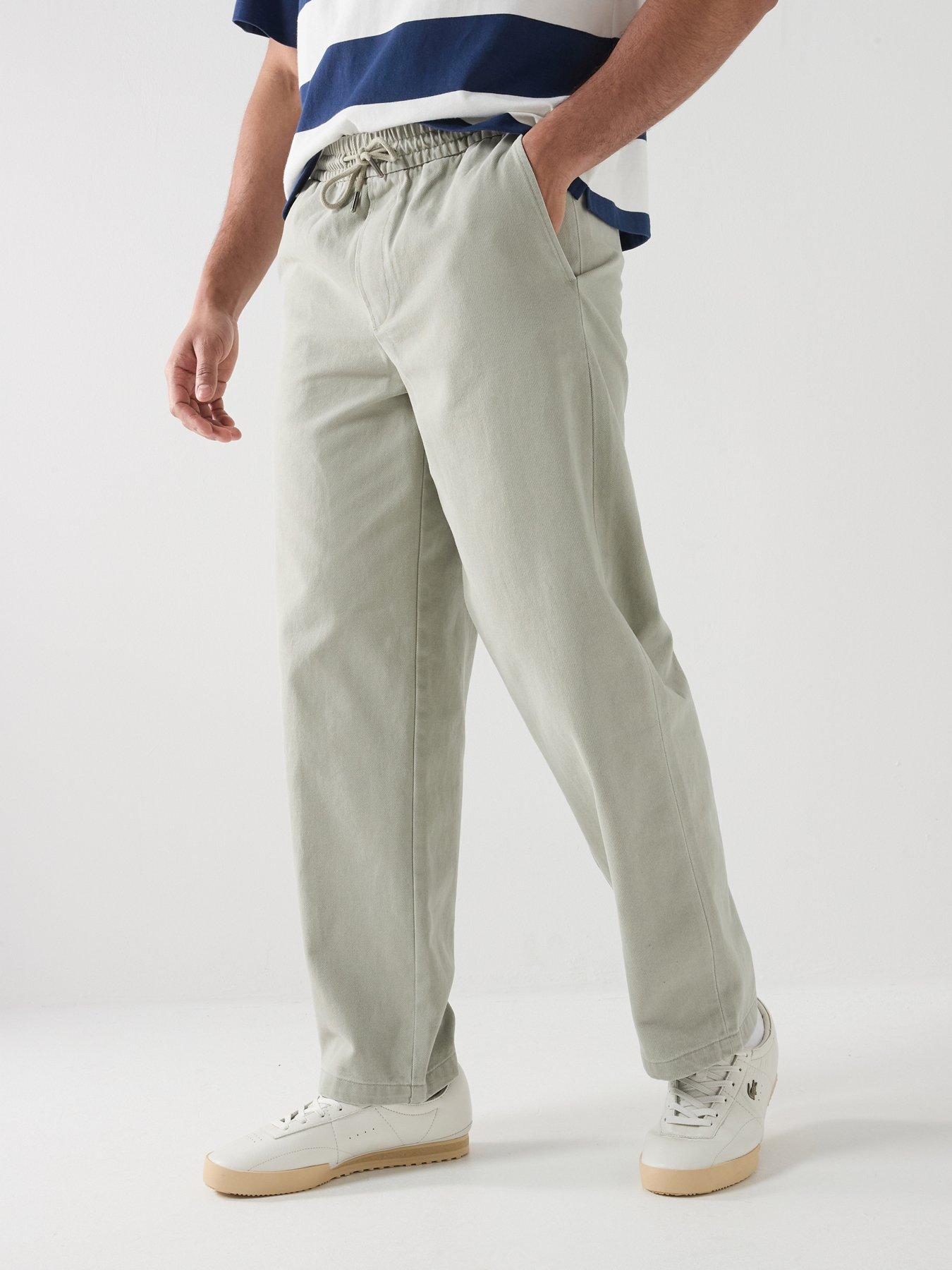 Image 1 of 5 of ONLY & SONS Times Loose Trousers - Seagrass