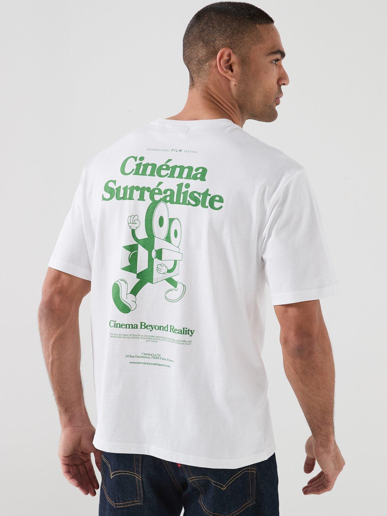 ONLY & SONS Fredo Cinema Back Graphic T-Shirt - Grey