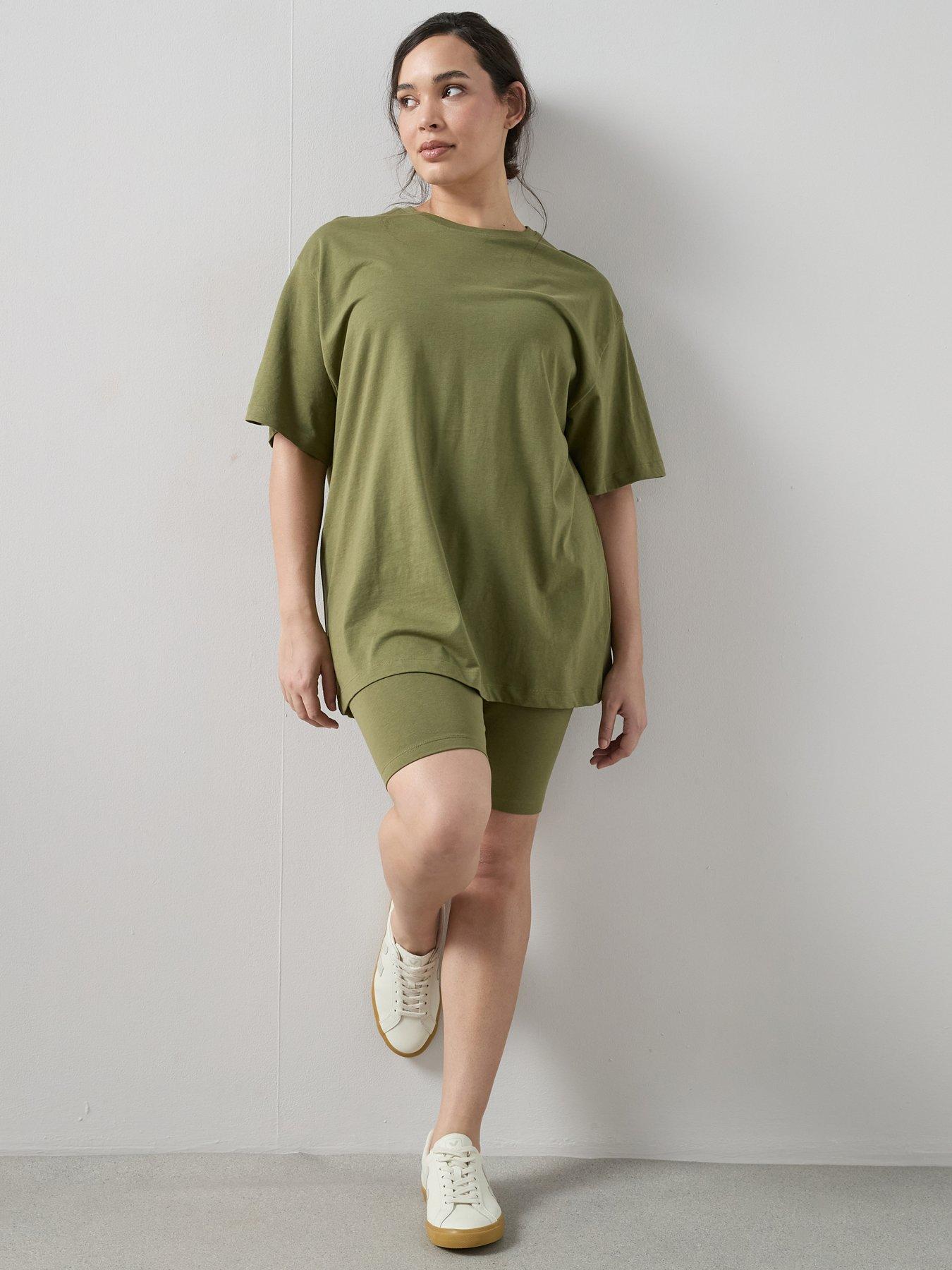 The Very Collection Curve Oversized T-Shirt  &  Cycling Short Set