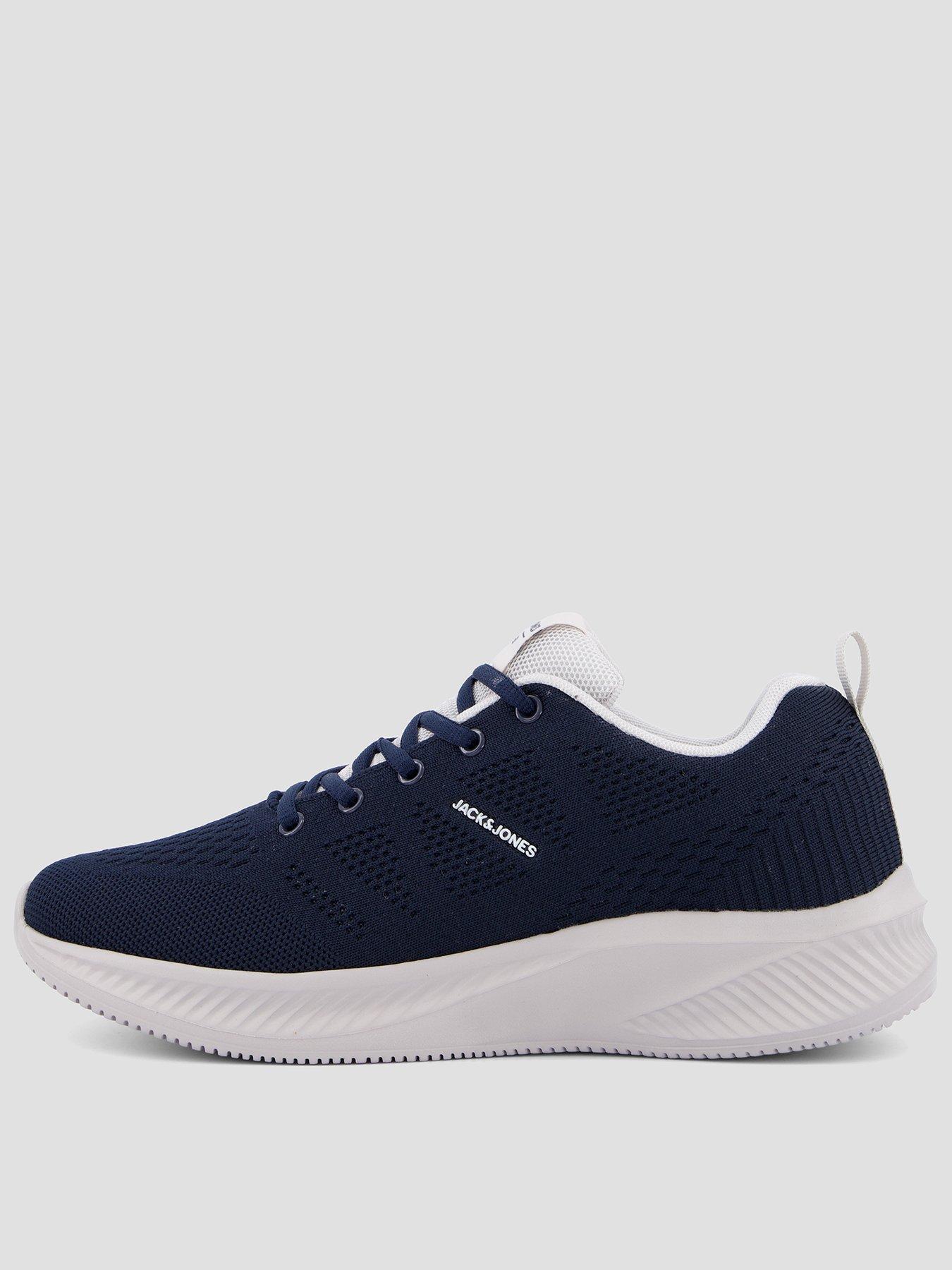 Image 1 of 7 of Jack & Jones Croxley Knitted Trainer - Navy