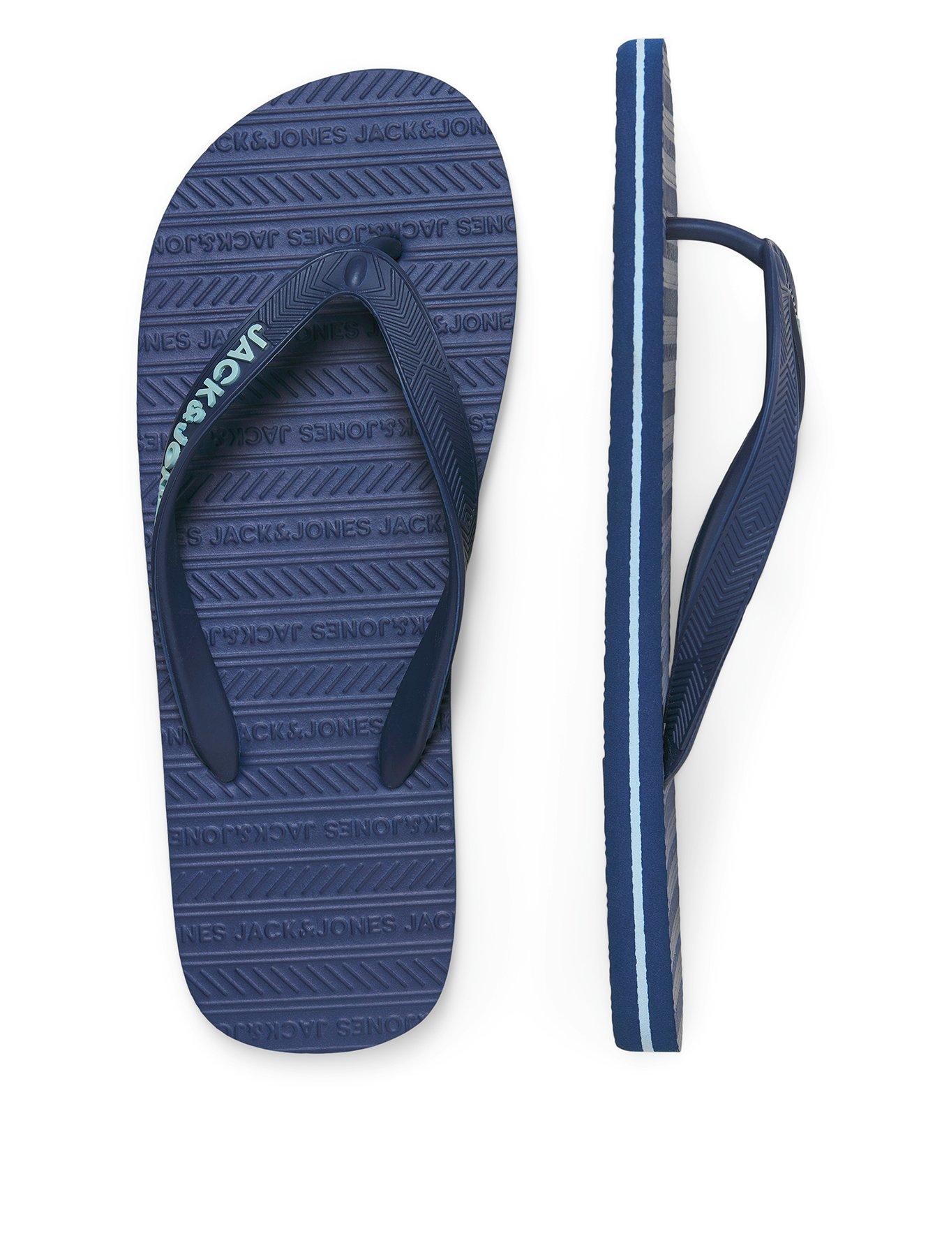 Jack & Jones Flip Flops, Navy, Size 44/45, Men