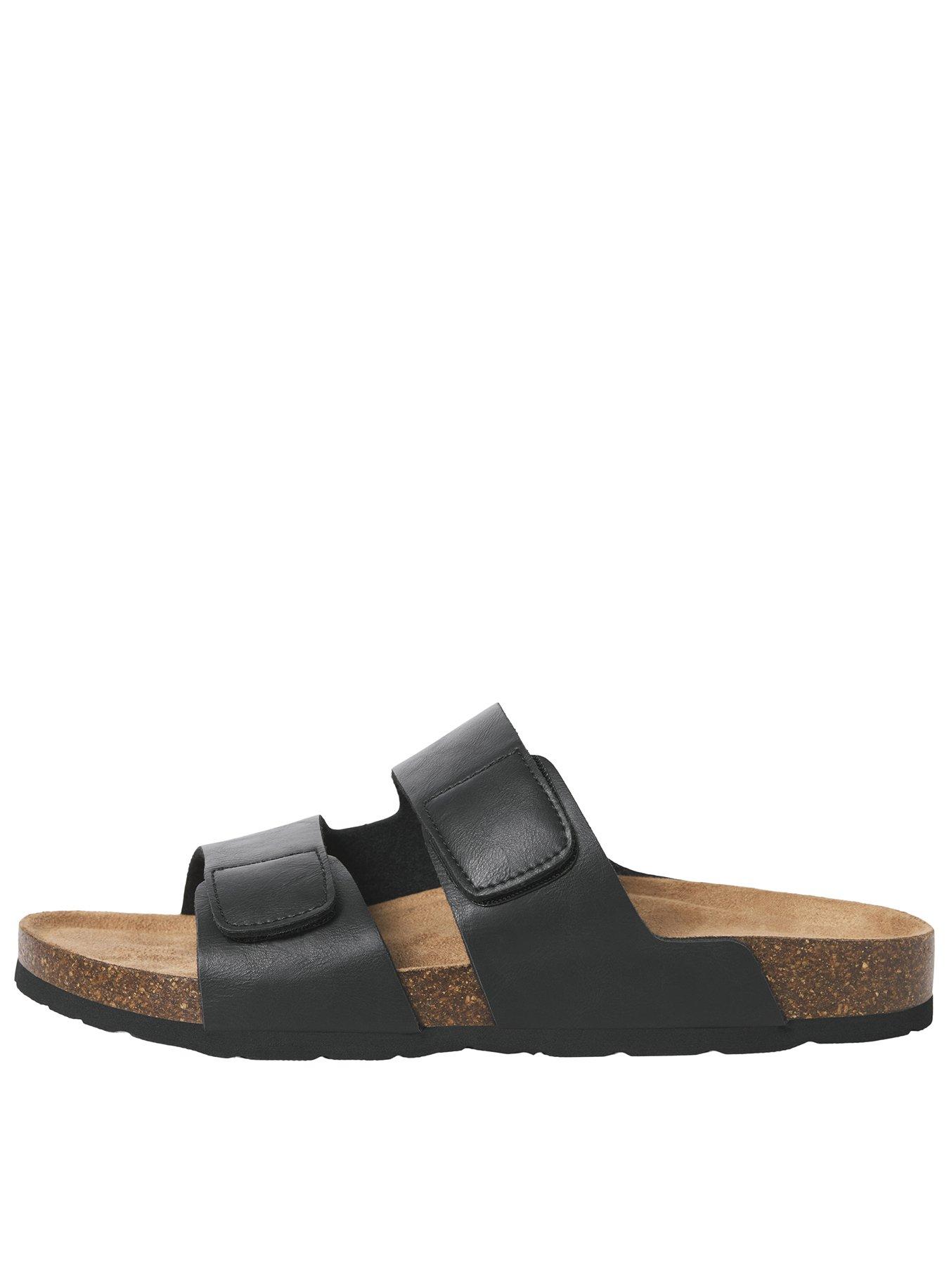 Jack & Jones Brunswick Pu Strap Sandal - Black