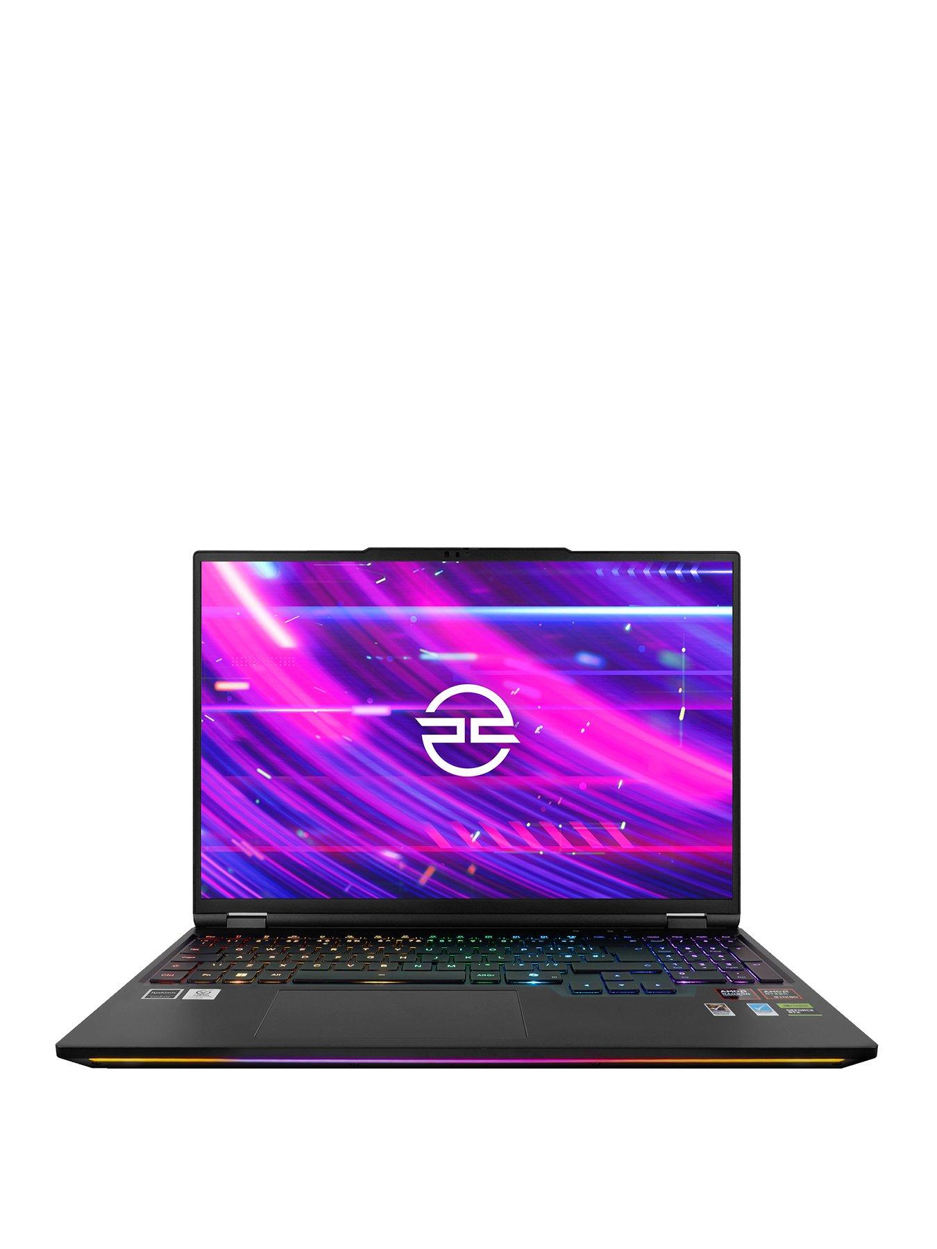 PCSpecialist Recoil 16 Gaming Laptop - 16in Mini-LED QHD+ 300Hz, GeForce RTX 5080, AMD Ryzen 9, 32GB RAM, 2TB SSD - Black