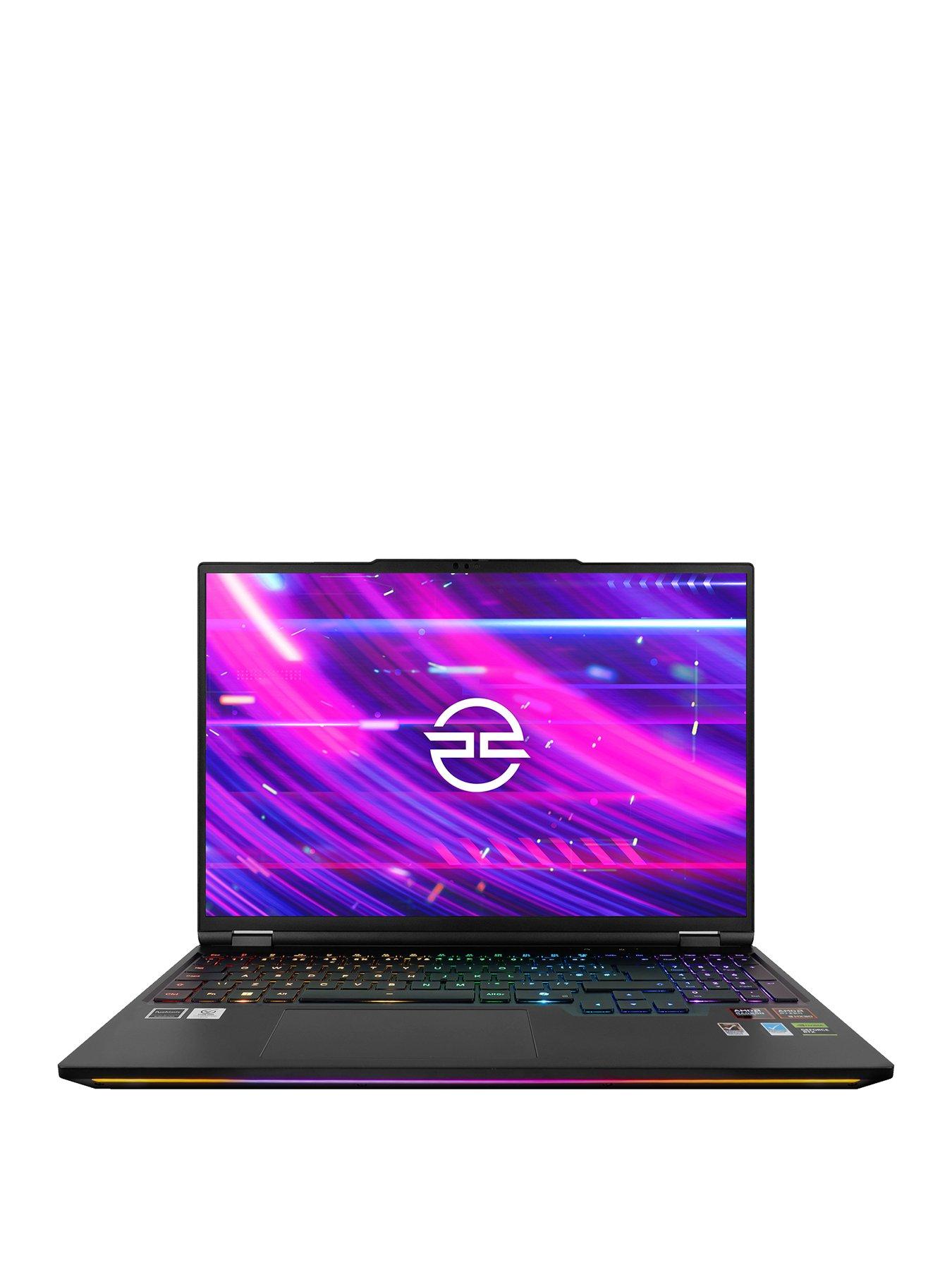 PCSpecialist Recoil 16 Gaming Laptop - 16in Mini-LED QHD+ 300Hz, GeForce RTX 5090, AMD Ryzen 9, 64GB RAM, 2TB SSD - Black