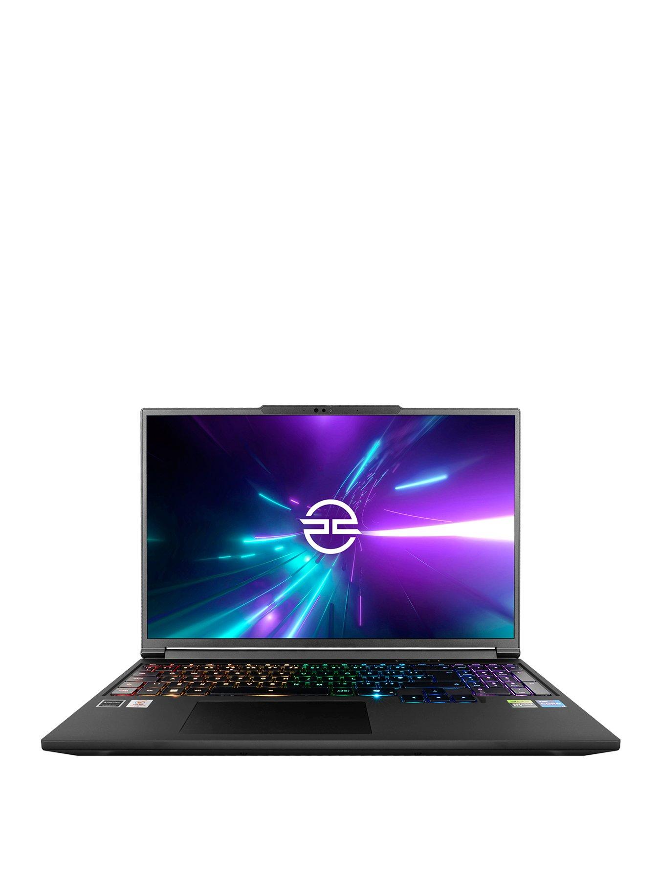 PCSpecialist Defiance Pro Gaming Laptop - 16in QHD+ 300Hz, GeForce RTX 5070 Ti, Intel Core i9, 32GB RAM, 1TB SSD - Black