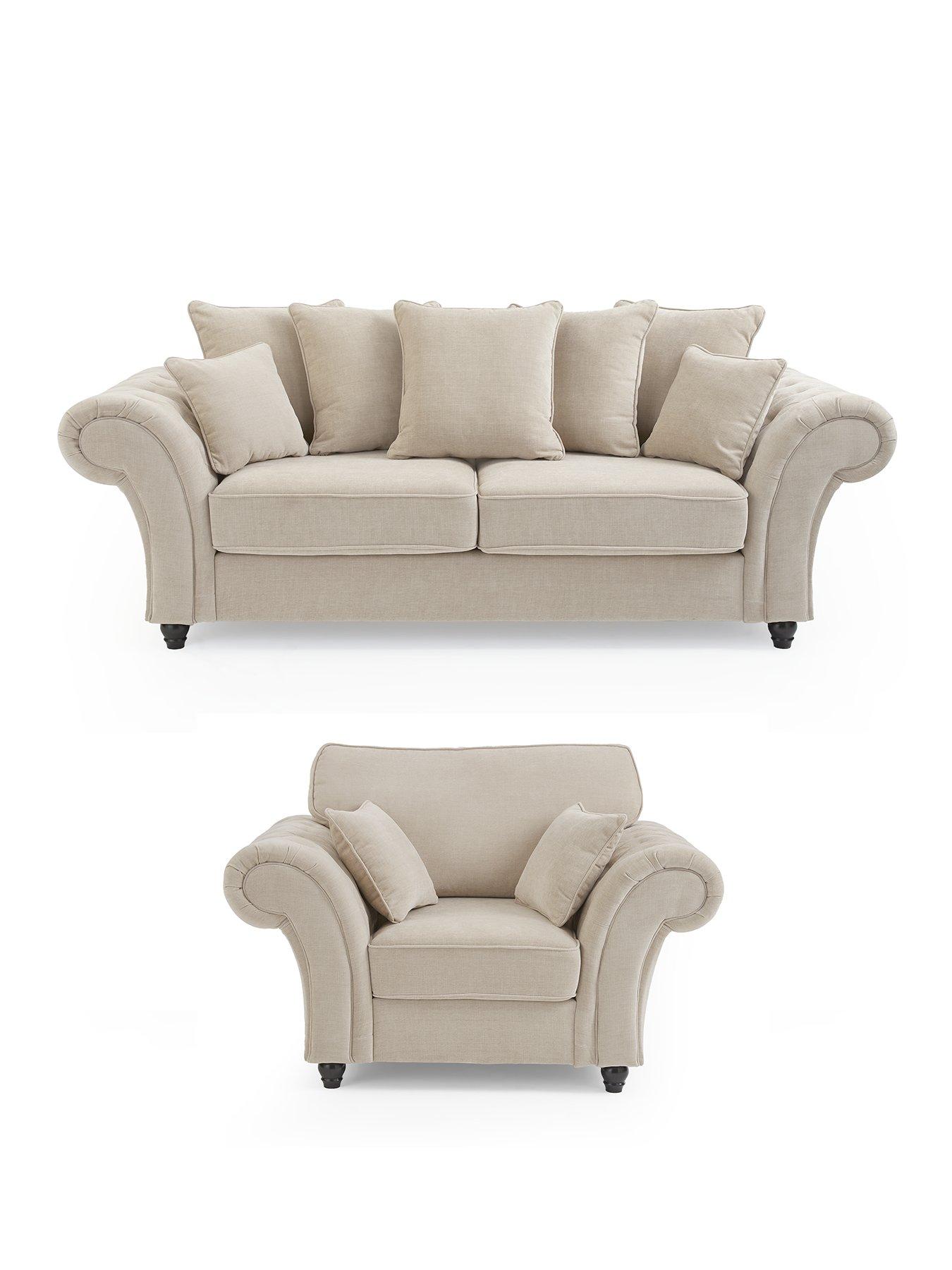 Image 2 of 7 of The Very Collection Windsor 3 Seater + Chair