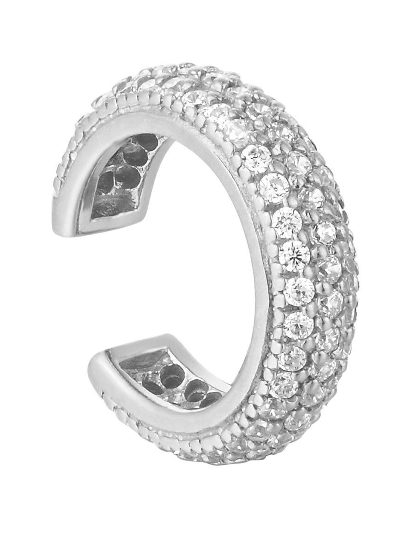 Seol + Gold Sterling Silver Pave CZ Cuff