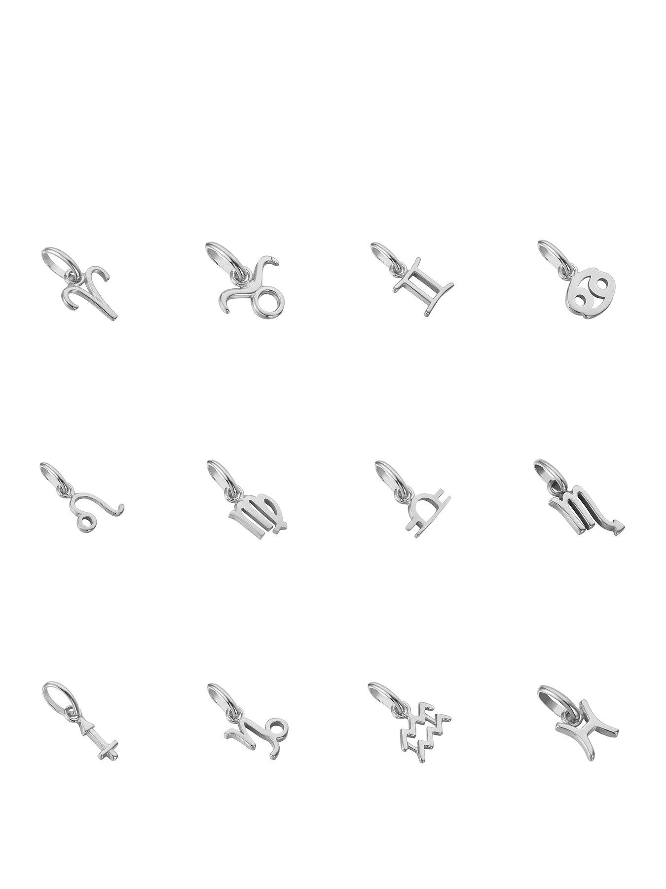 Seol + Gold Sterling Silver Zodiac Sign Charm Necklace