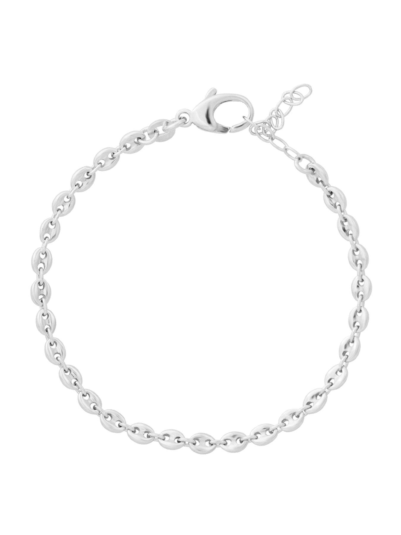 Seol + Gold Sterling Silver Coffee Bean Mariner Chain Bracelet