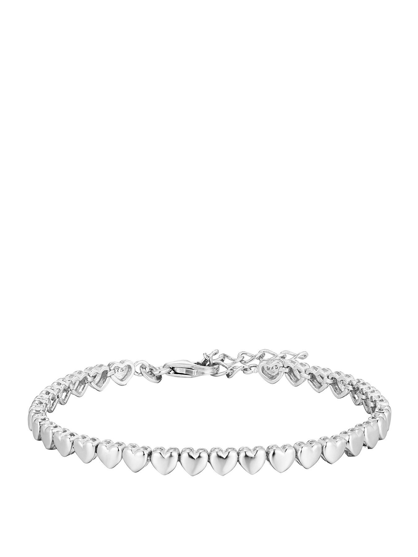 Seol + Gold Sterling Silver Heart Bracelet