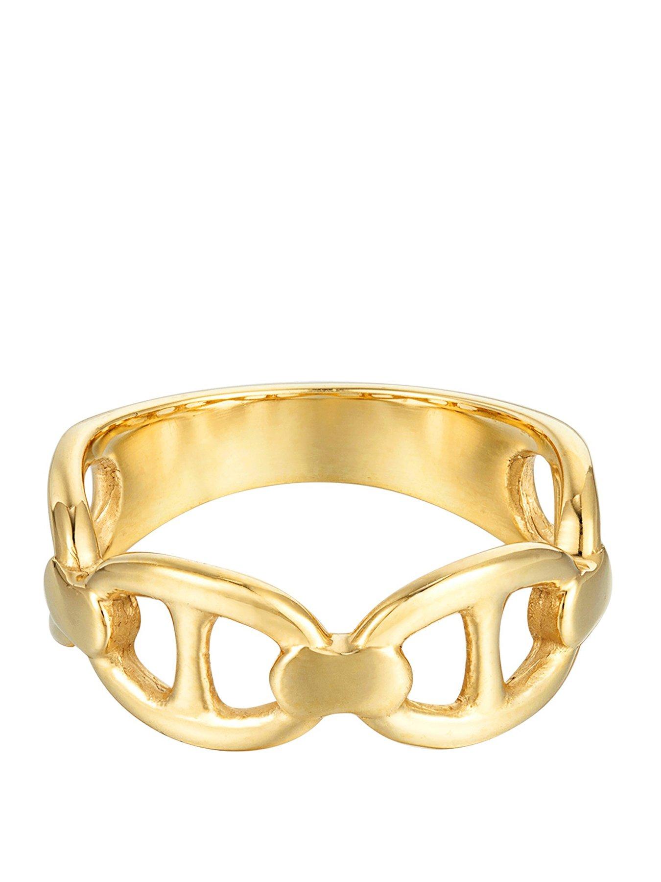 Seol + Gold 18ct Gold Plate Over Sterling Silver Mariner Ring