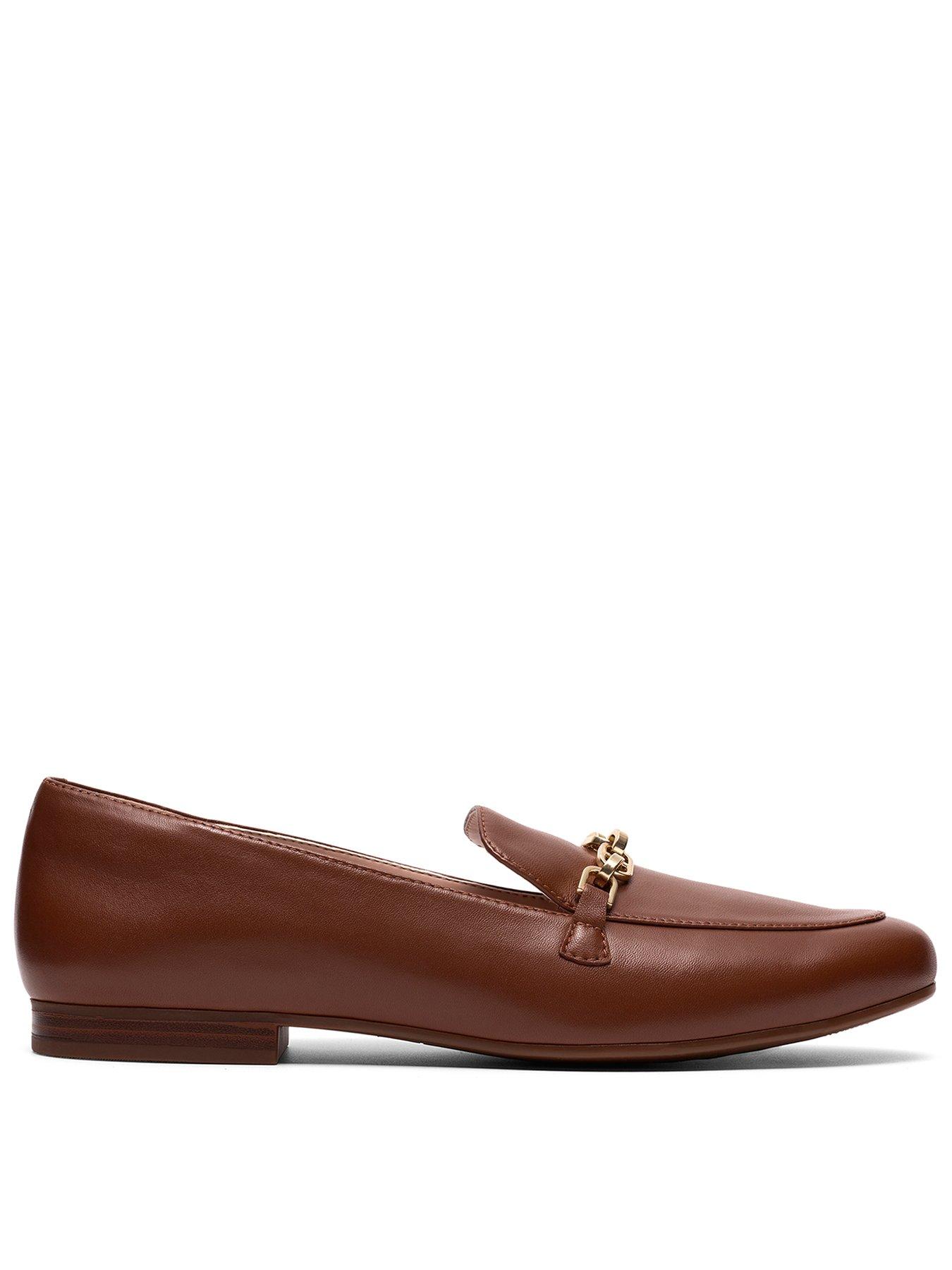 Clarks Tamna Iris Shoes - Tan Leather