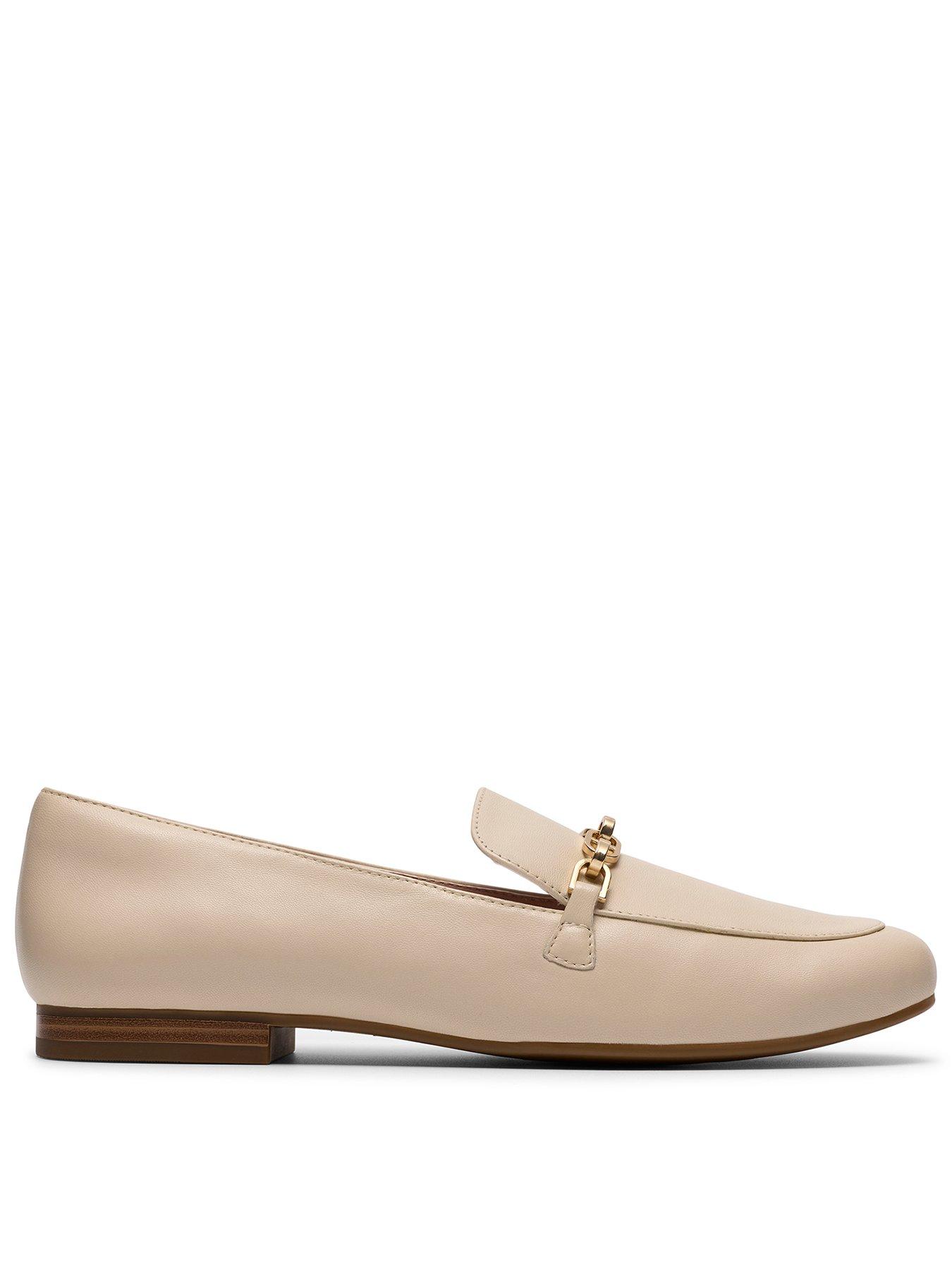 Clarks Tamna Iris Shoes - White Leather