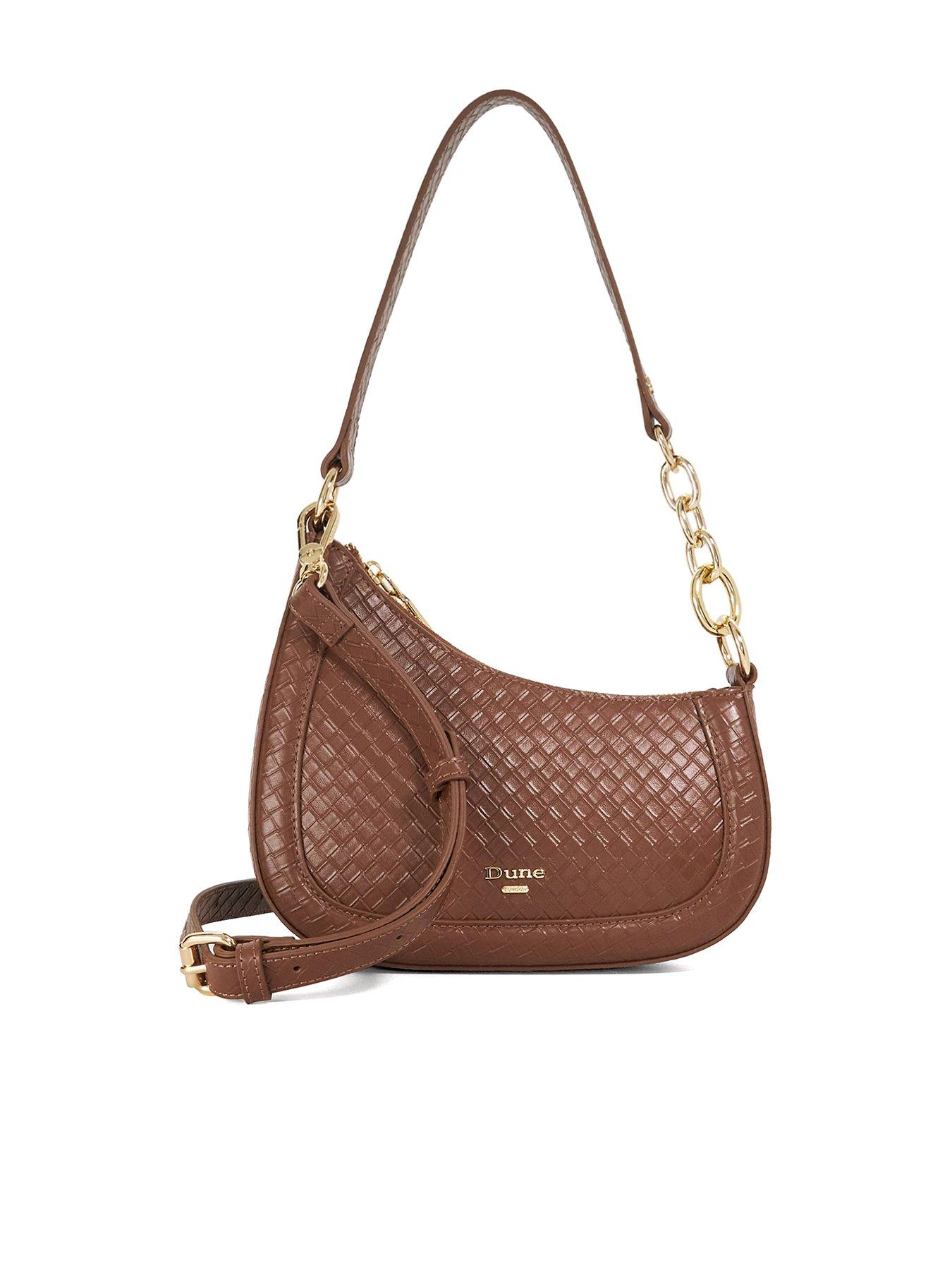 Dune London Direction Chain Detail Shoulder Bag - Brown