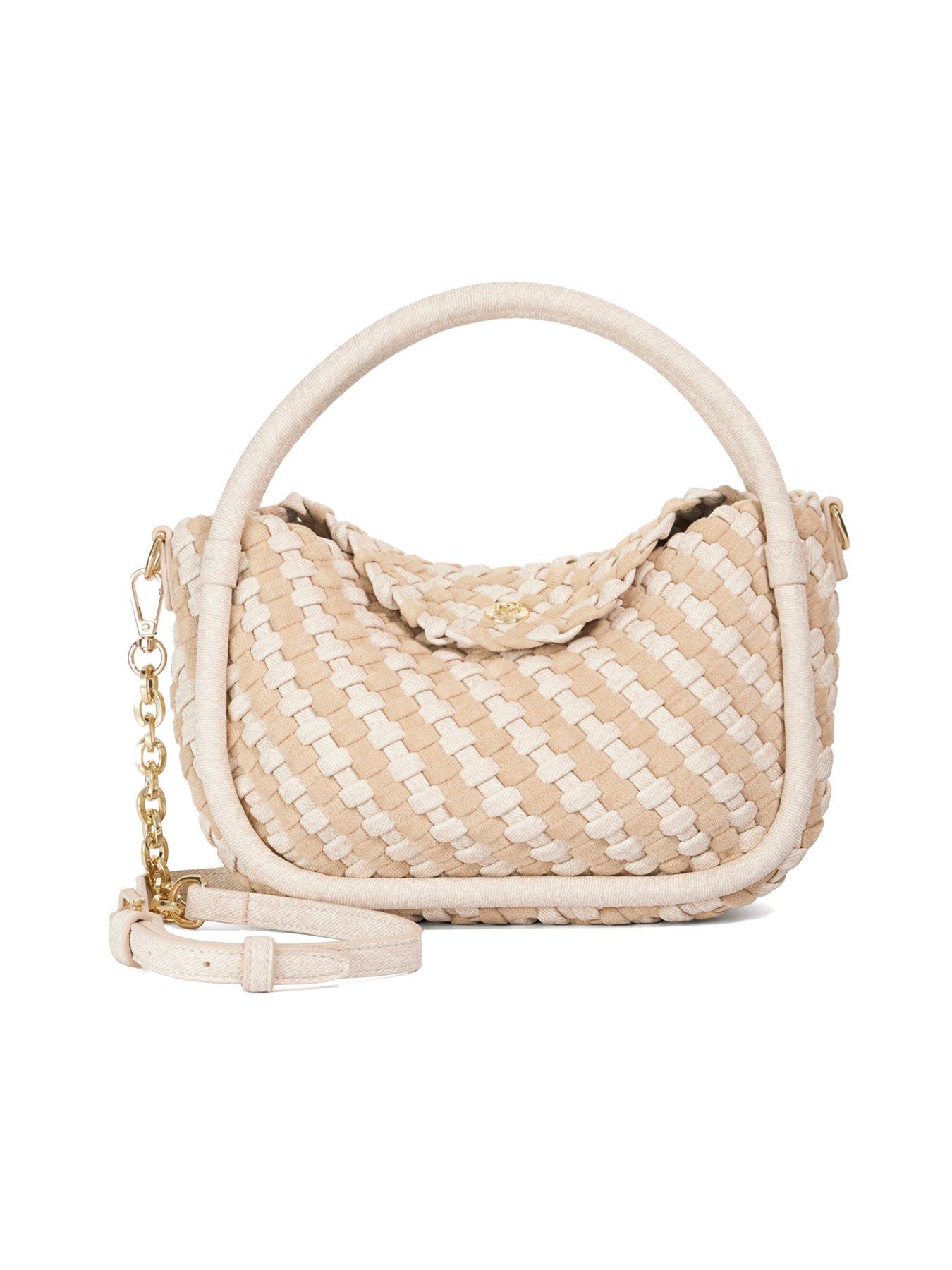 Dune London Dinideliberate Mini Woven Grab Bag - Ecru