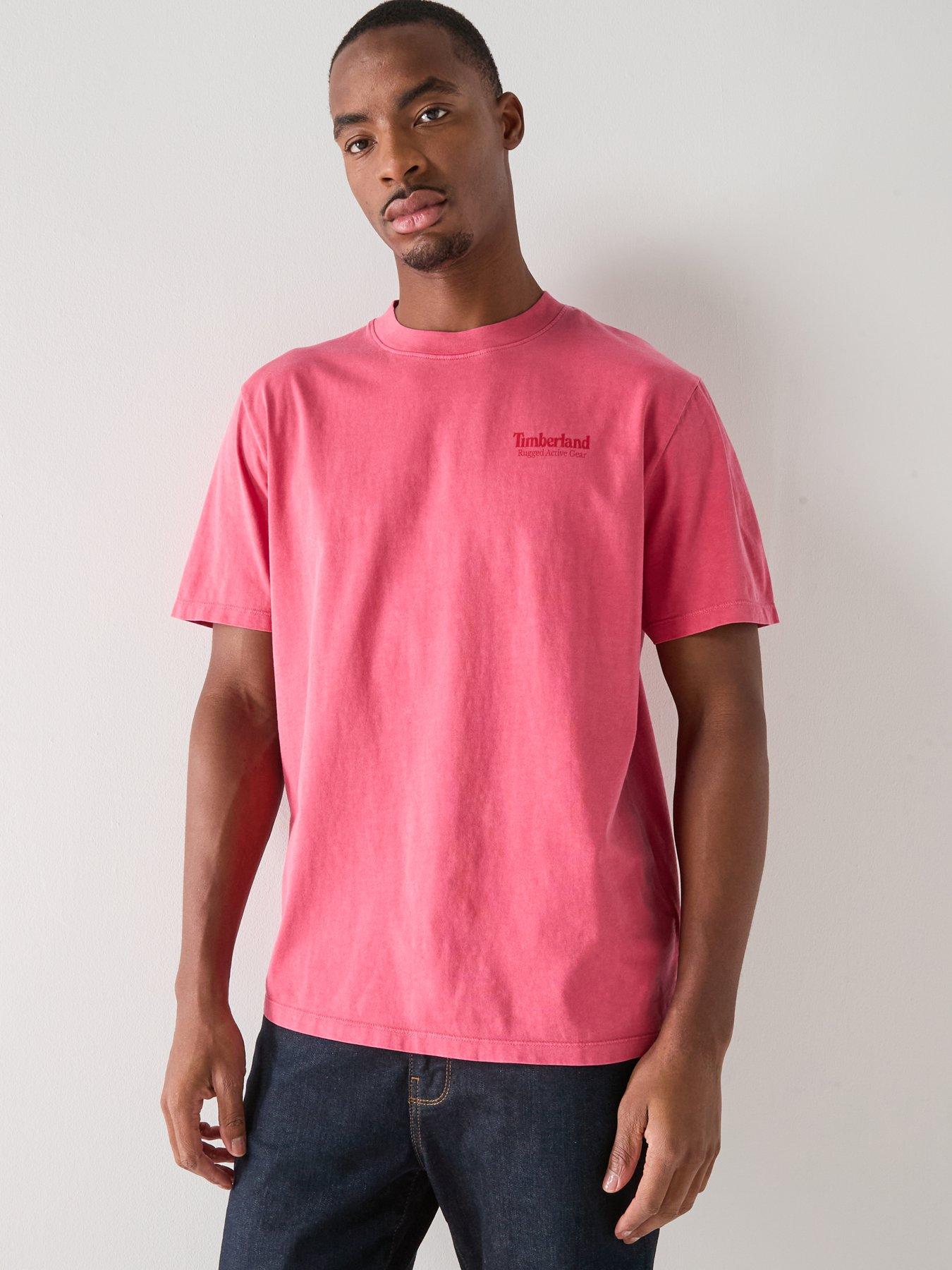 Image 5 of 5 of Timberland Rugged Active Gear Back Graphic T-shirt - Red
