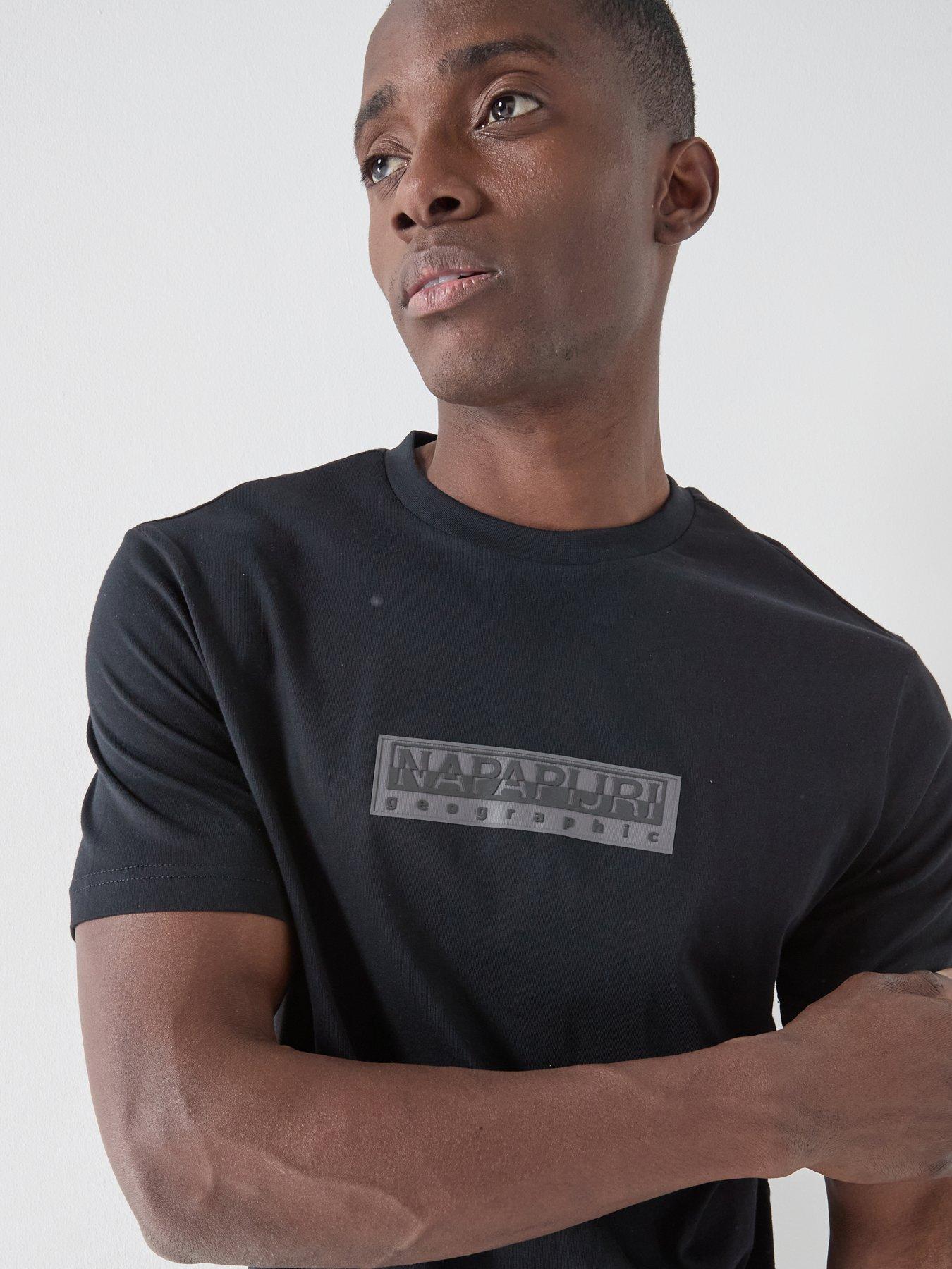 Image 4 of 4 of NAPAPIJRI Mens Box Logo T-shirt - Black