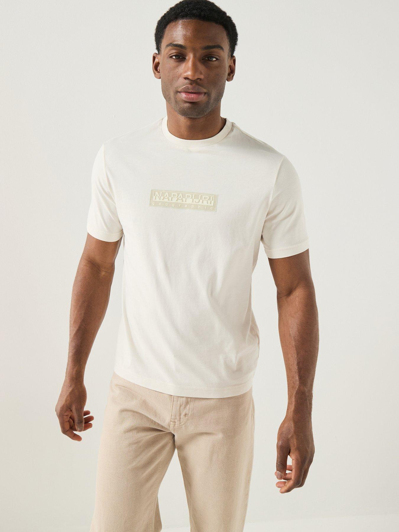 NAPAPIJRI Mens Box Logo T-shirt - White