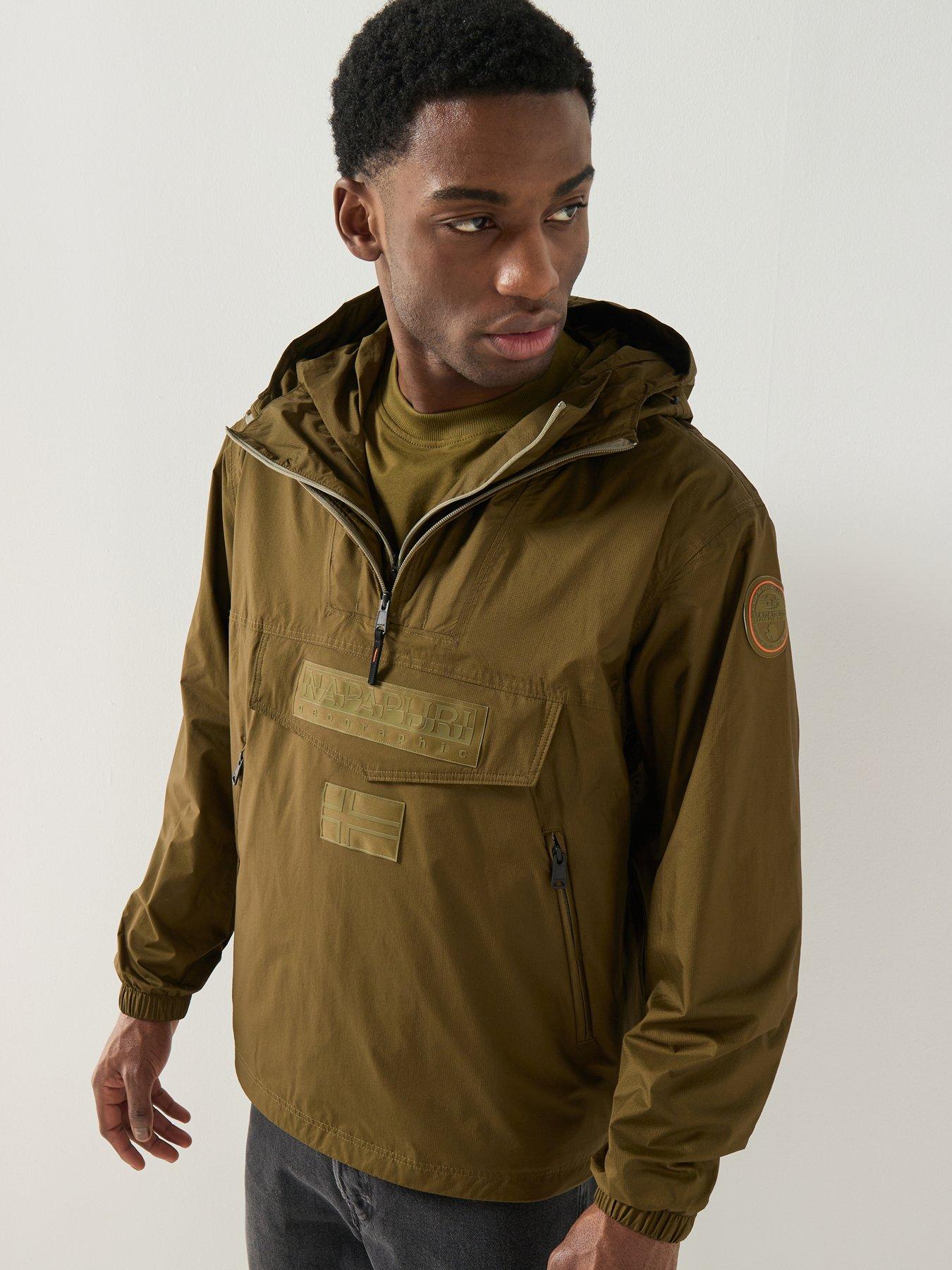 NAPAPIJRI Mens Next Raincoat, Green, Size M, Men