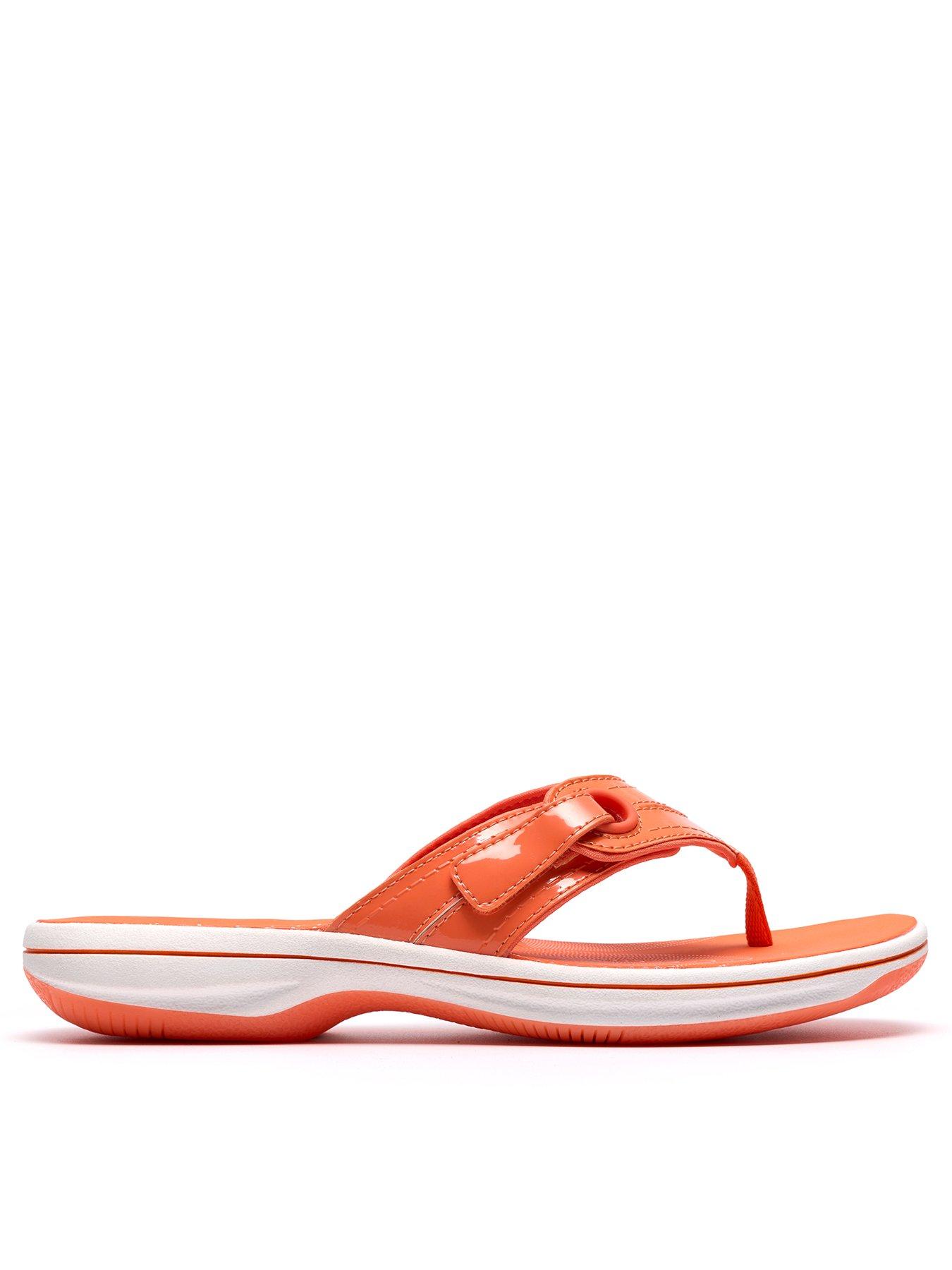 Clarks Brinkley Reyna Sandals, Orange, Size 6, Women