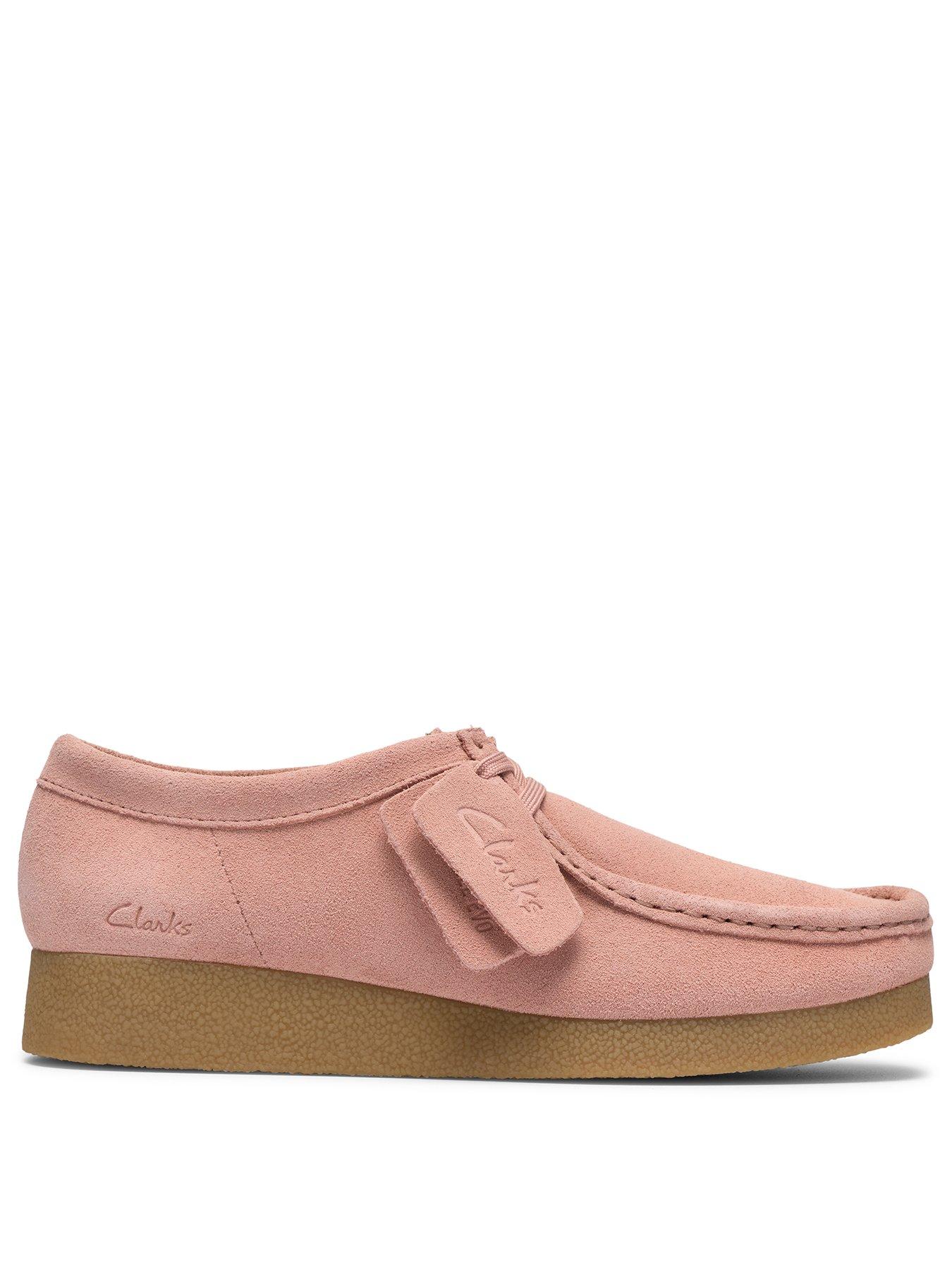 Image 2 of 7 of Clarks Wallabeeevosh Shoes - Light Pink Suede