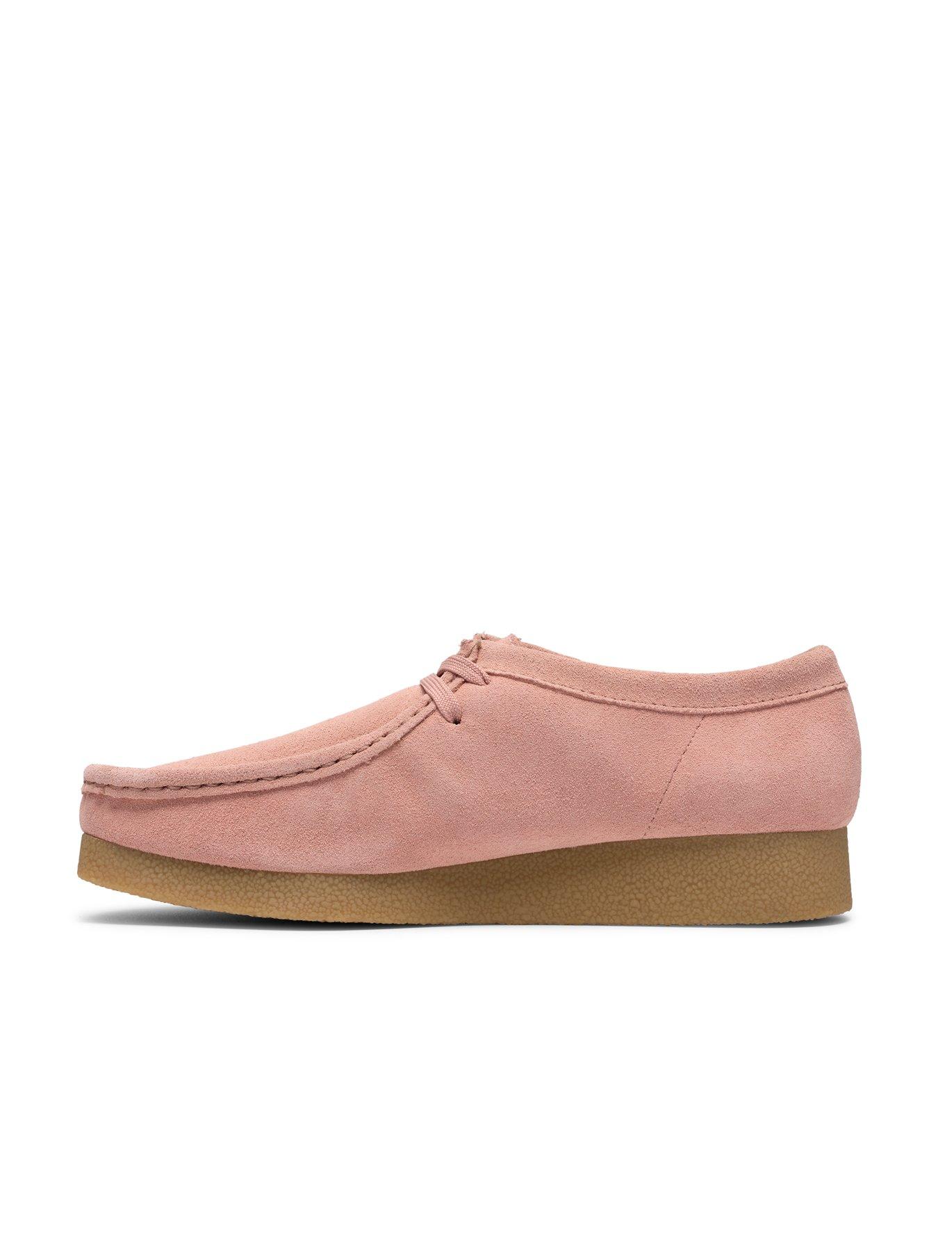 Image 6 of 7 of Clarks Wallabeeevosh Shoes - Light Pink Suede