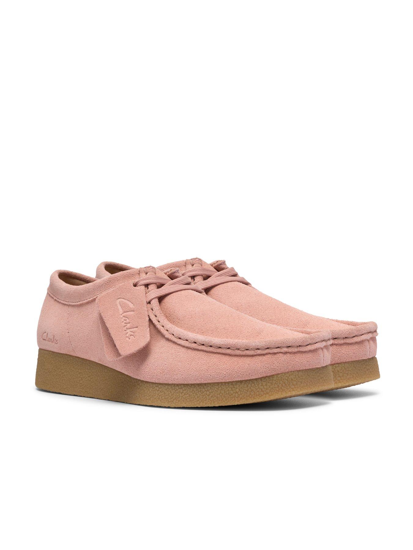 Image 7 of 7 of Clarks Wallabeeevosh Shoes - Light Pink Suede