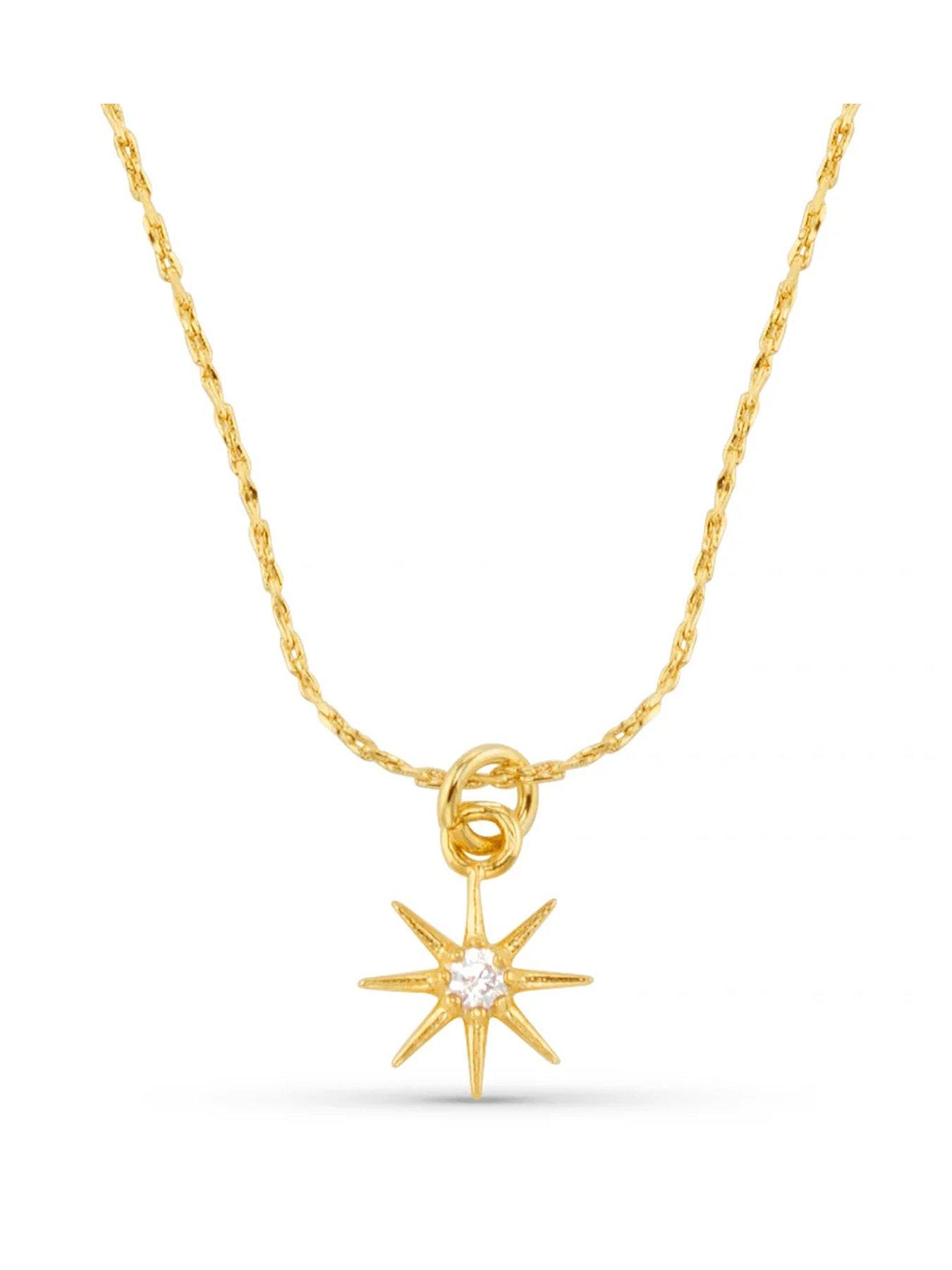 Orelia Birthstone Necklace -Gold