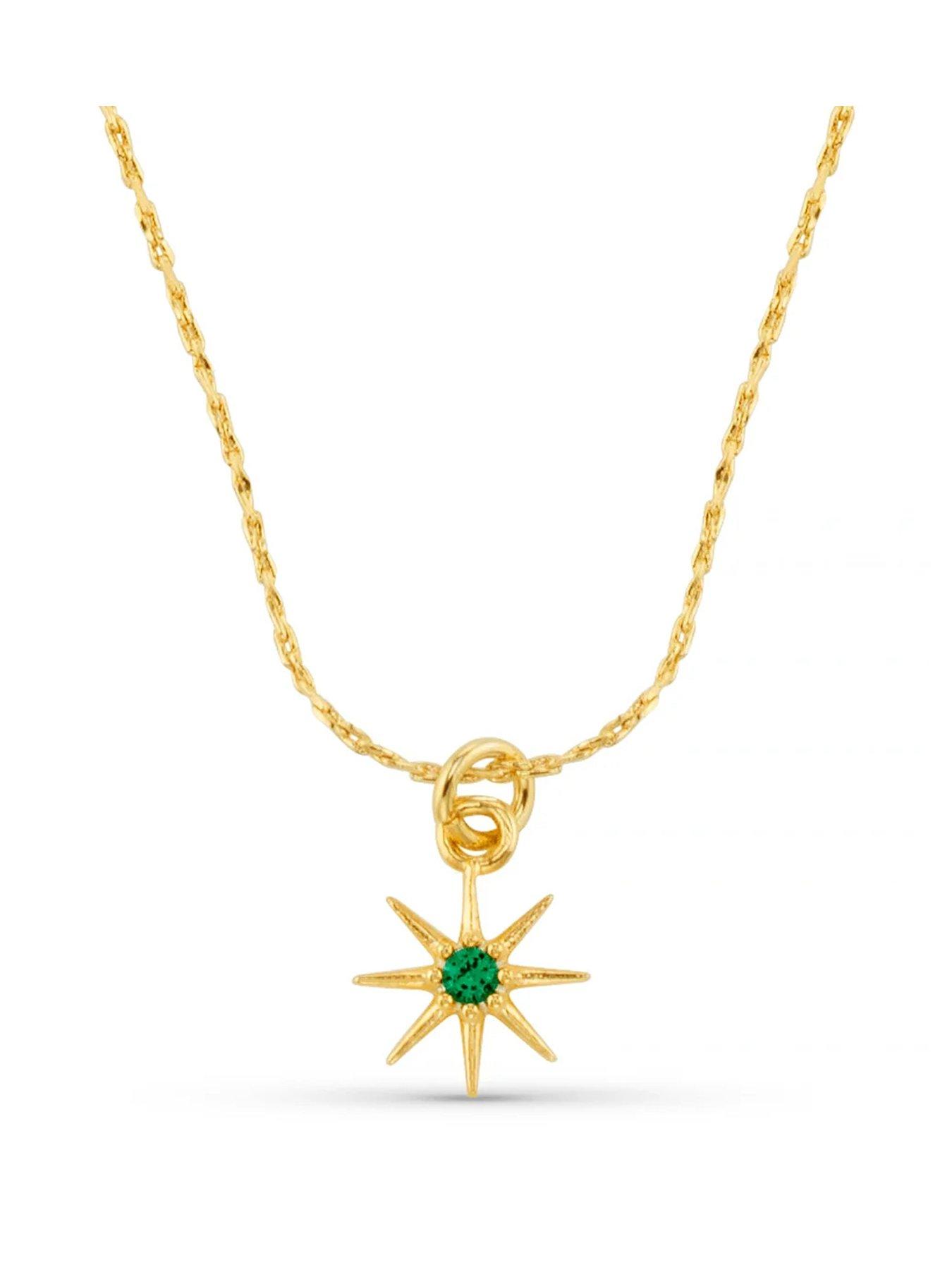 Orelia Birthstone Necklace -Gold