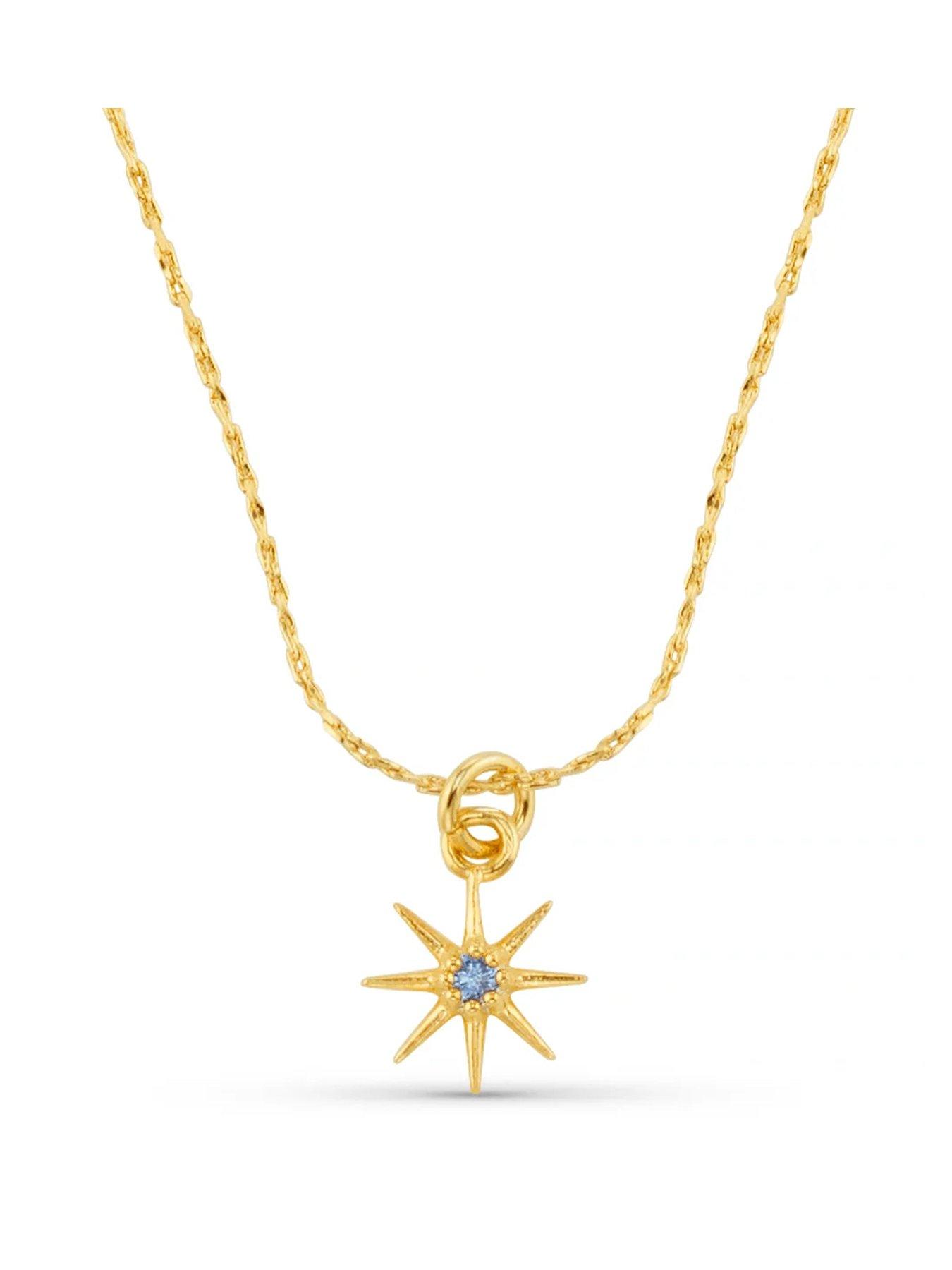 Orelia Birthstone Necklace -Gold